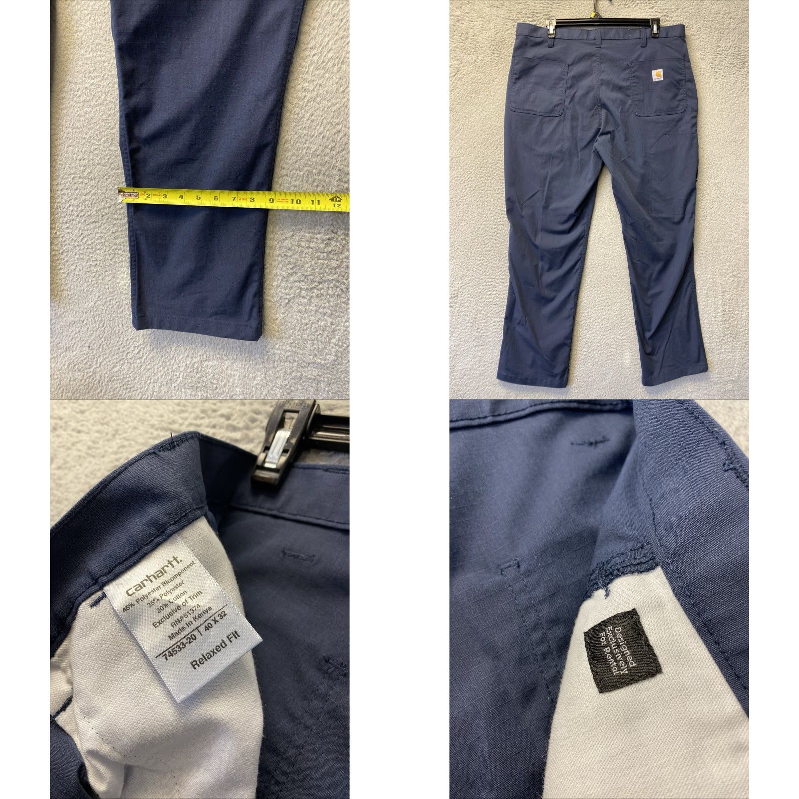 Carhartt Carhartt Men’s Pants 40x32 Tact Work Pant Blue Size US 40 / EU 56 - 9 Thumbnail