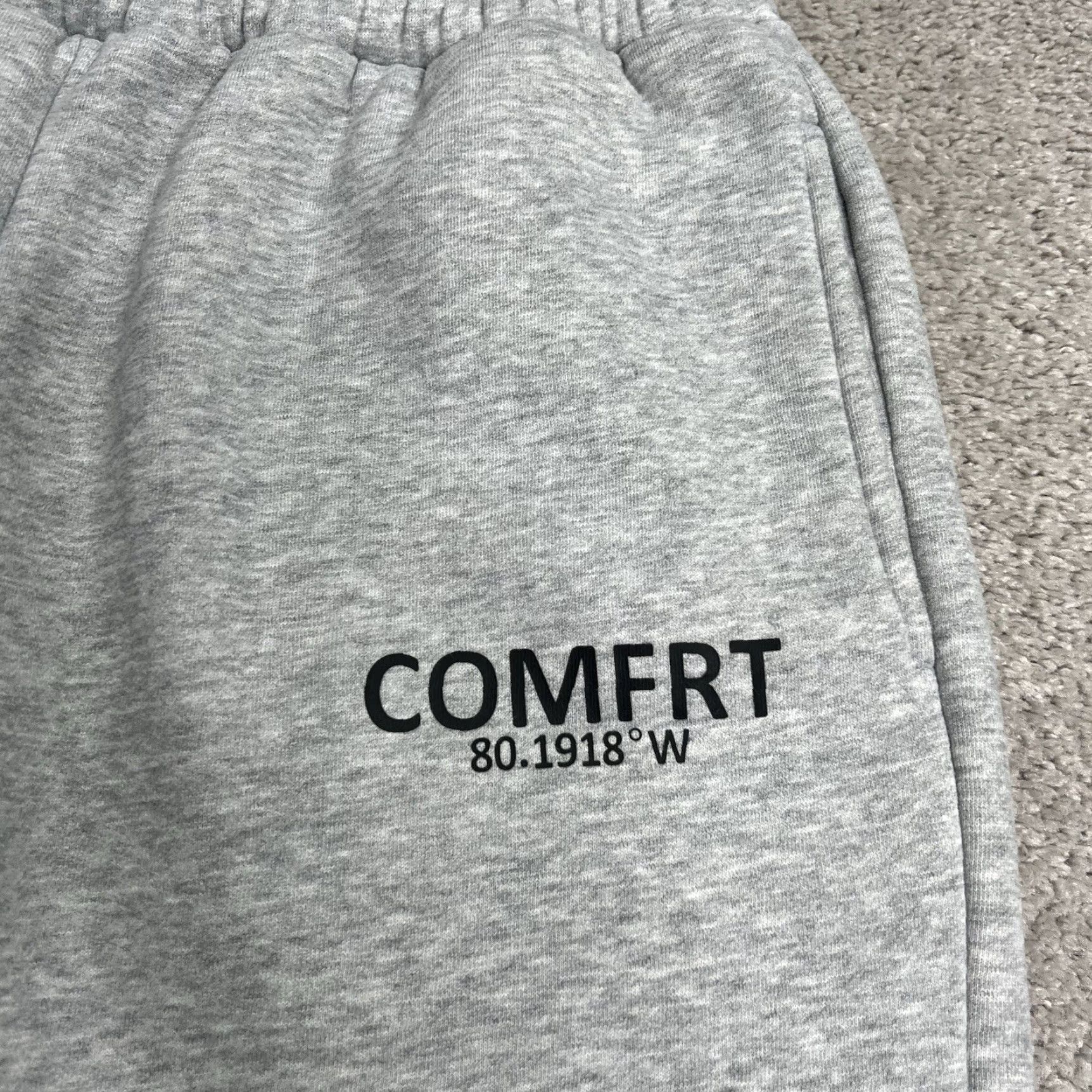 Vintage Comfrt Sweatpants Adult Medium Gray Inseam 29” Jogger Pants Fleece Lined Elastic Waist Pockets Size 32" / US 10 / IT 46 - 3 Thumbnail