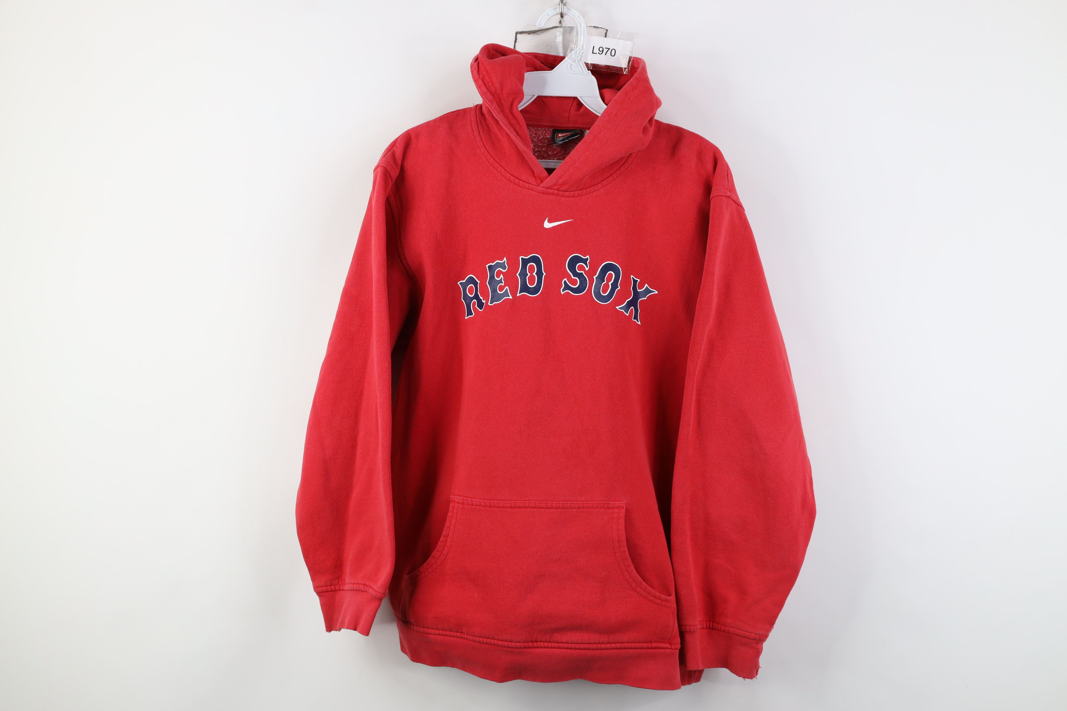 Nike Vintage Nike Swoosh Boston Red Sox Baseball Hoodie Red Size S / US 4 / IT 40 - 1 Thumbnail