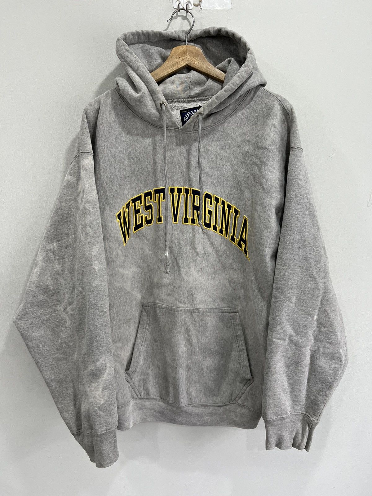 Vintage Vintagr West Virginia Hoodie Spellout sweater Size US XXL / EU 58 / 5 - 1 Thumbnail