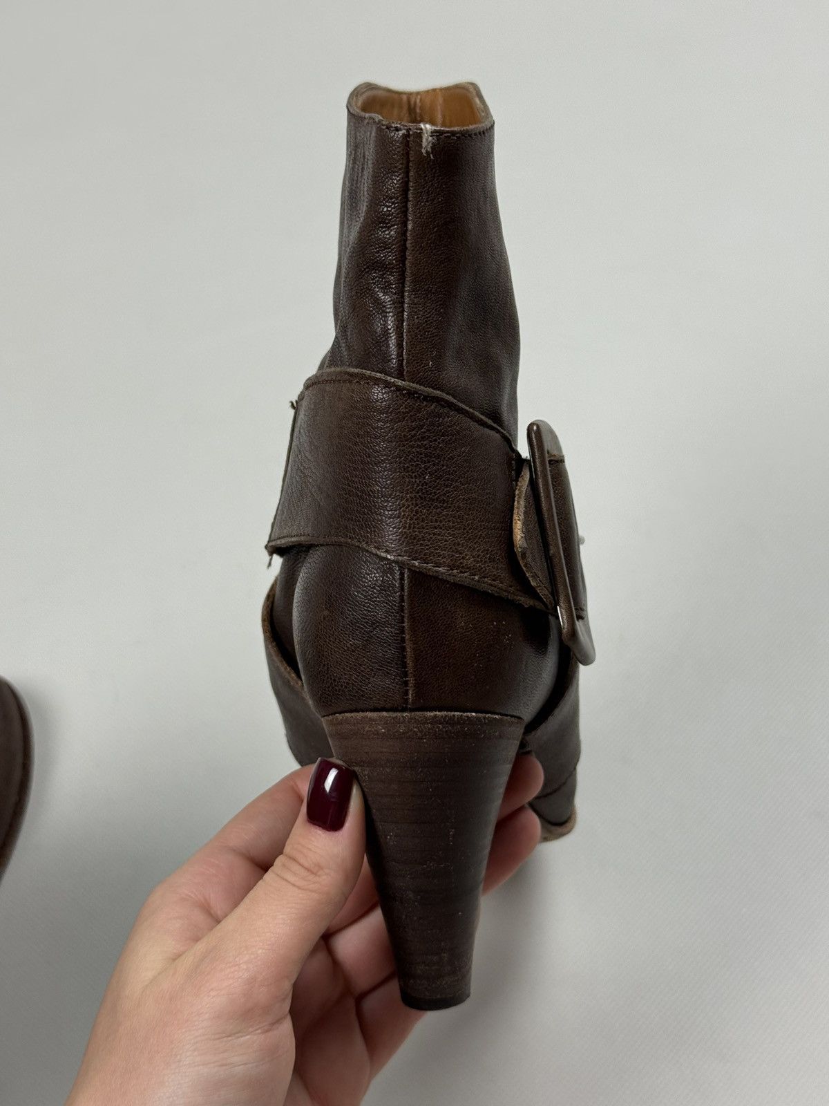 MoMA MOMA Ladies Leather Heeled Avant-Garde Boots Shoes Size 36 Size US 6 / IT 36 - 15 Thumbnail