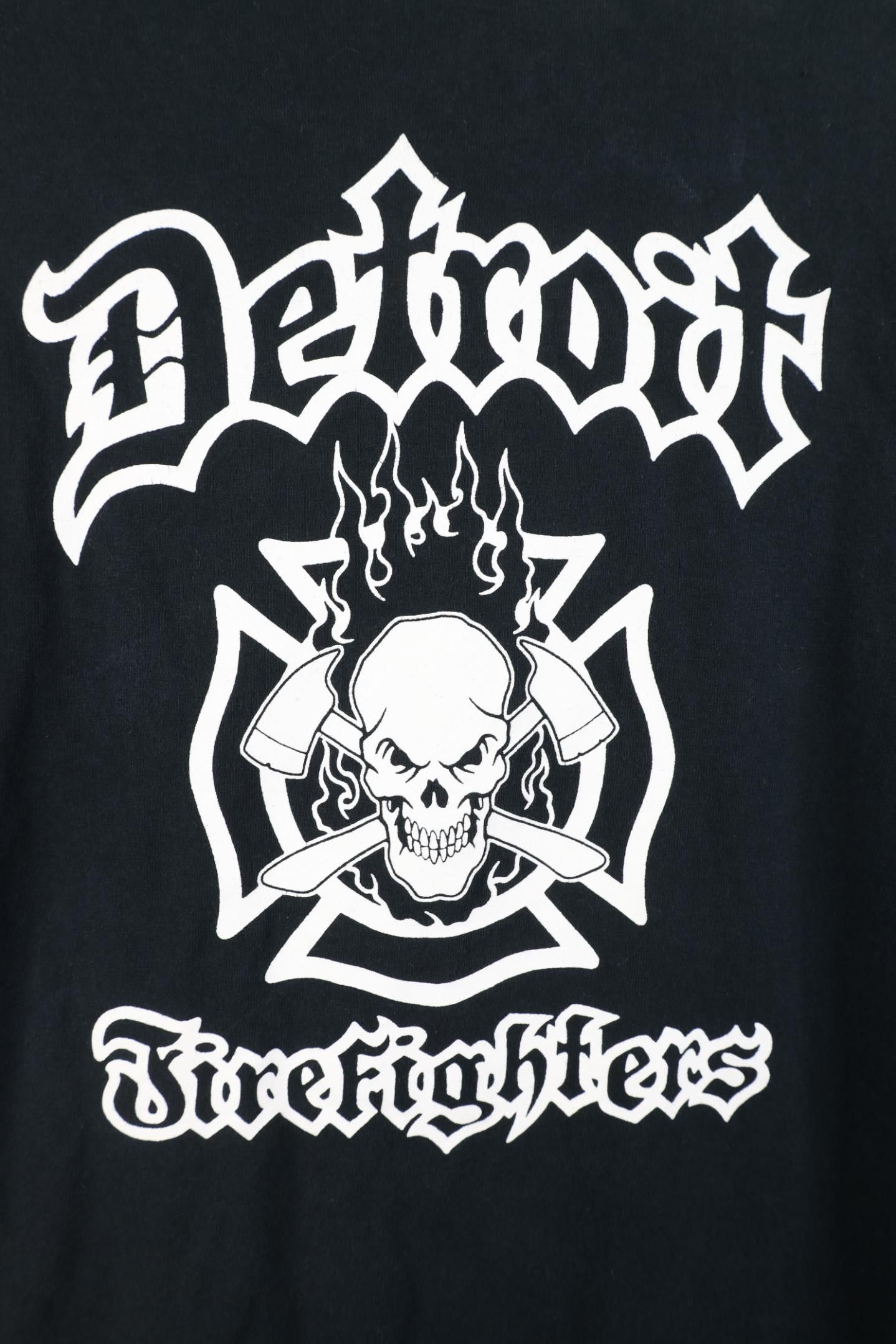 Vintage Vintage 90s Y2K Firefighters Skull Long Sleeve T-Shirt Size US S / EU 44-46 / 1 - 13 Thumbnail