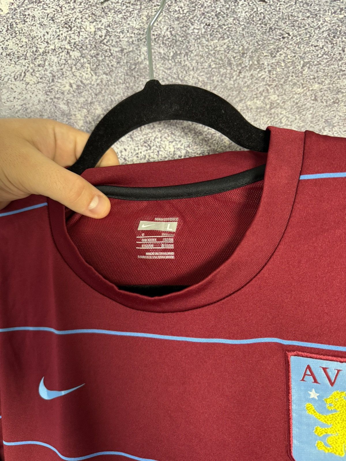 Nike × Vintage Vintage Aston Villa 2006 Nike Training Pre-Match Jersey Size US L / EU 52-54 / 3 - 9 Thumbnail