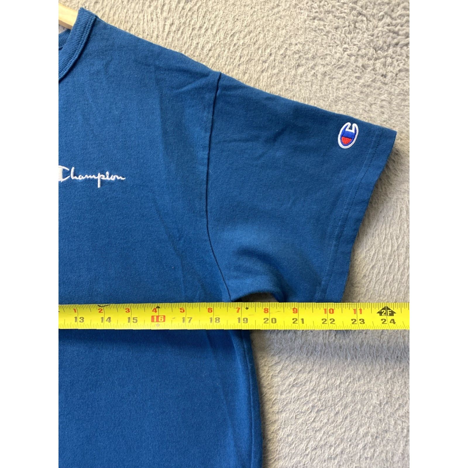Champion VINTAGE Champion Cropped T-Shirt Indigo Casual M Womens Size M / US 6-8 / IT 42-44 - 6 Thumbnail