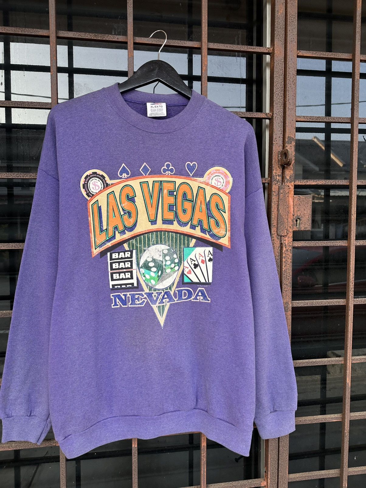 Vintage Thrashed Vegas Tee Faded Distressed ERD GRUNGE Crewneck Size US L / EU 52-54 / 3 - 5 Thumbnail