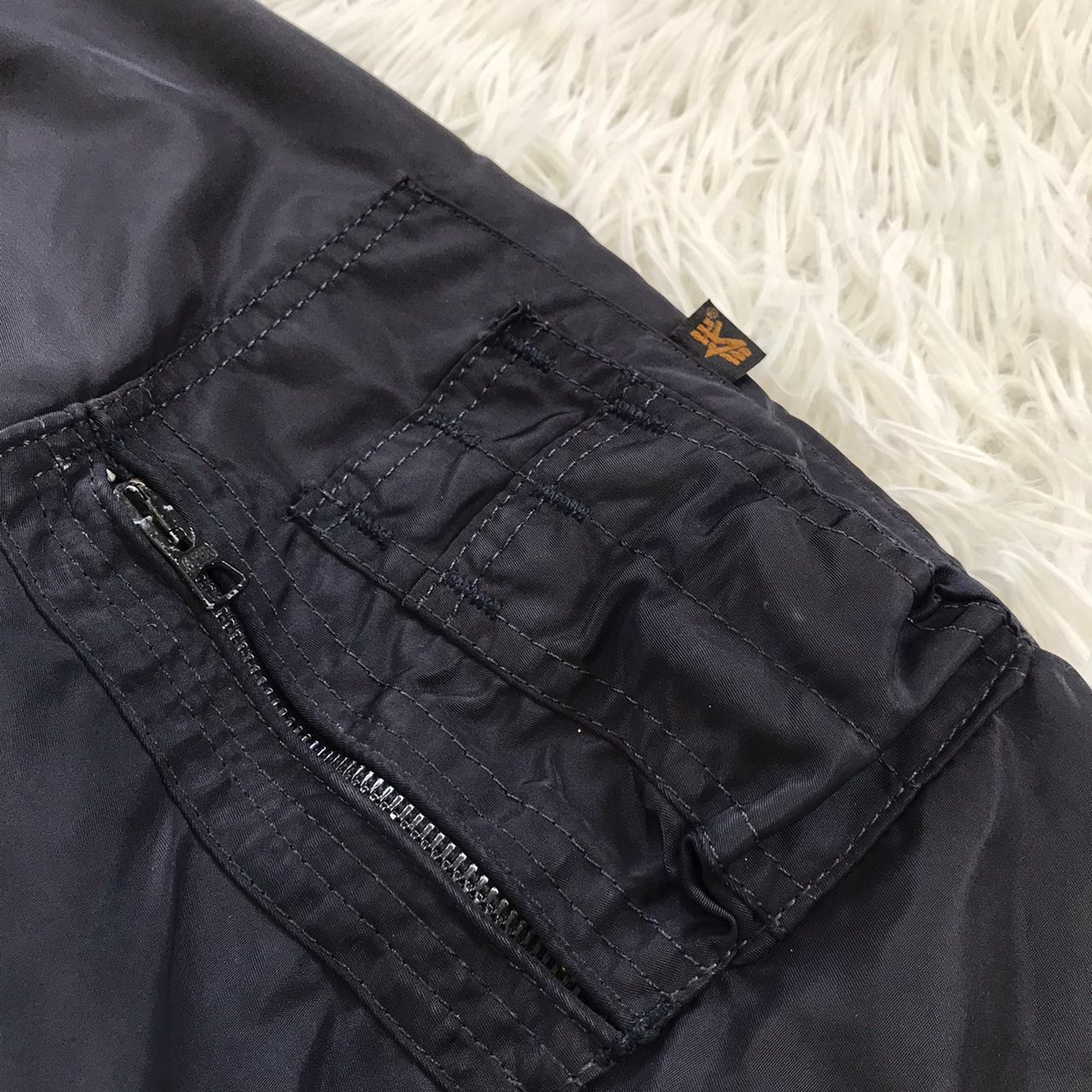Alpha Industries Vintage Alpha Industries Bomber Jacket CWU-45 Ideal Zipper Size US L / EU 52-54 / 3 - 4 Thumbnail