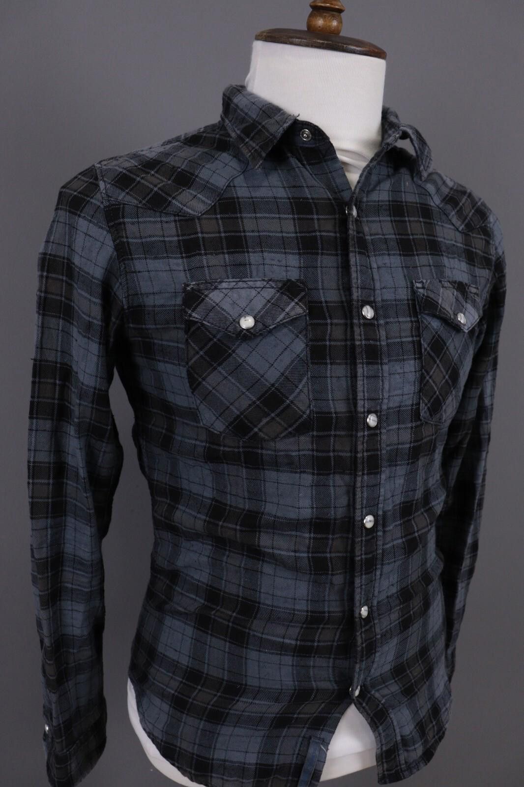 Edwin Edwin Blitz L/S Menphis Shirt Blue Check Shirt Size S Size US S / EU 44-46 / 1 - 5 Thumbnail
