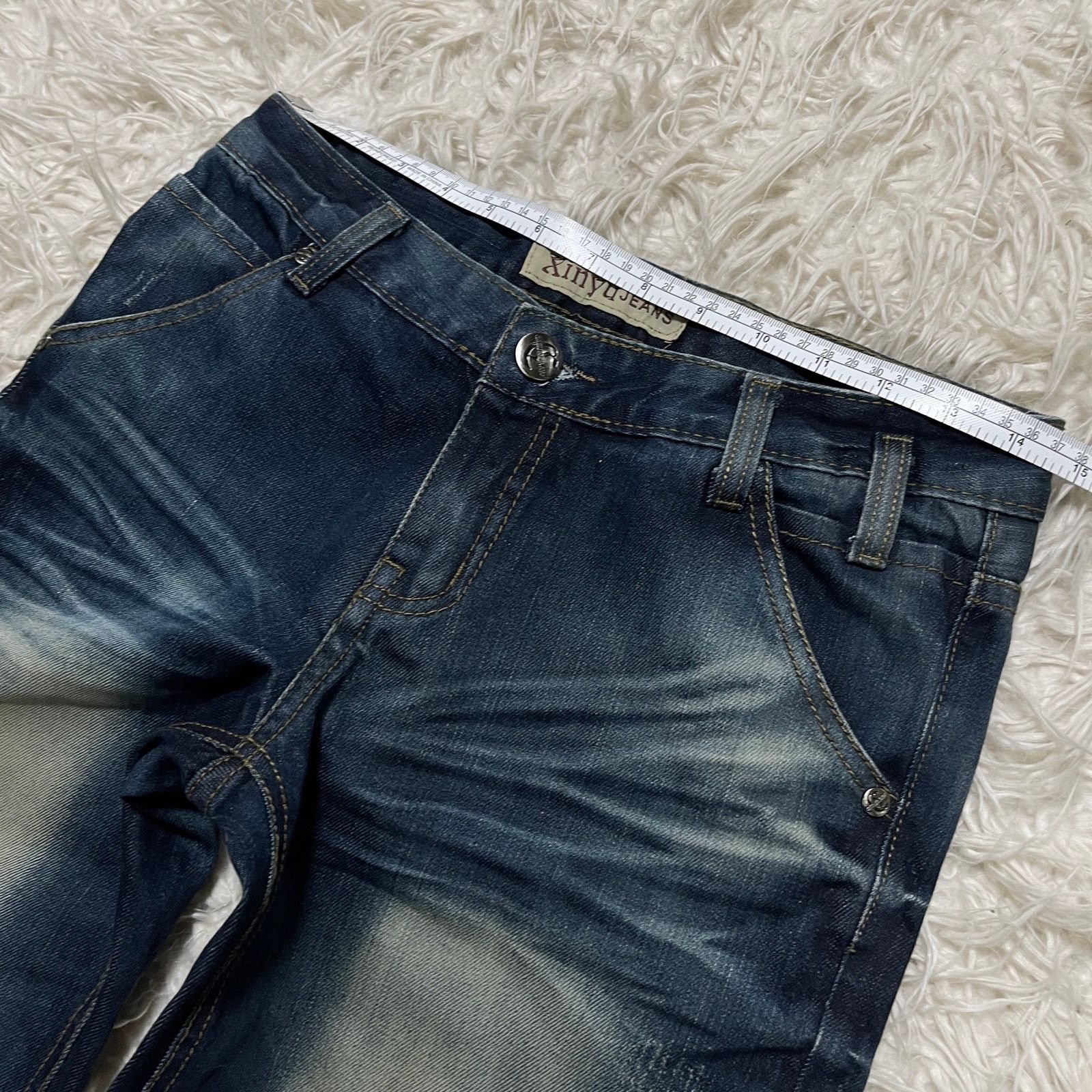 Hysteric Glamour × Japanese Brand × Vintage Vintage Japanese Brand Faded Low-rise Bootcut Denim Jeans Size US 30 / EU 46 - 13 Thumbnail