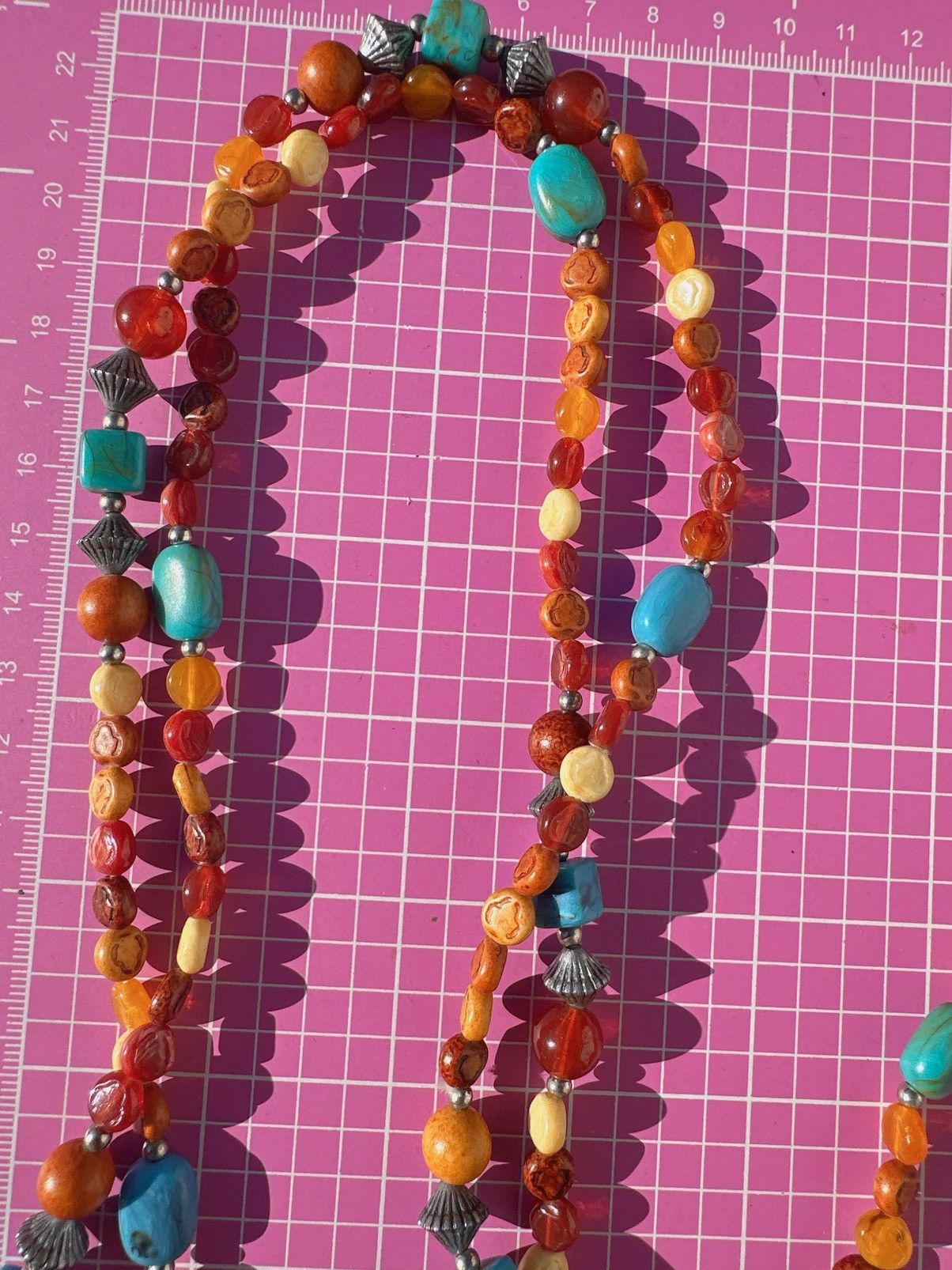 Lucky Brand Lucky Brand necklace Amber Tibetan bluestone Sandalwood Size ONE SIZE - 6 Thumbnail