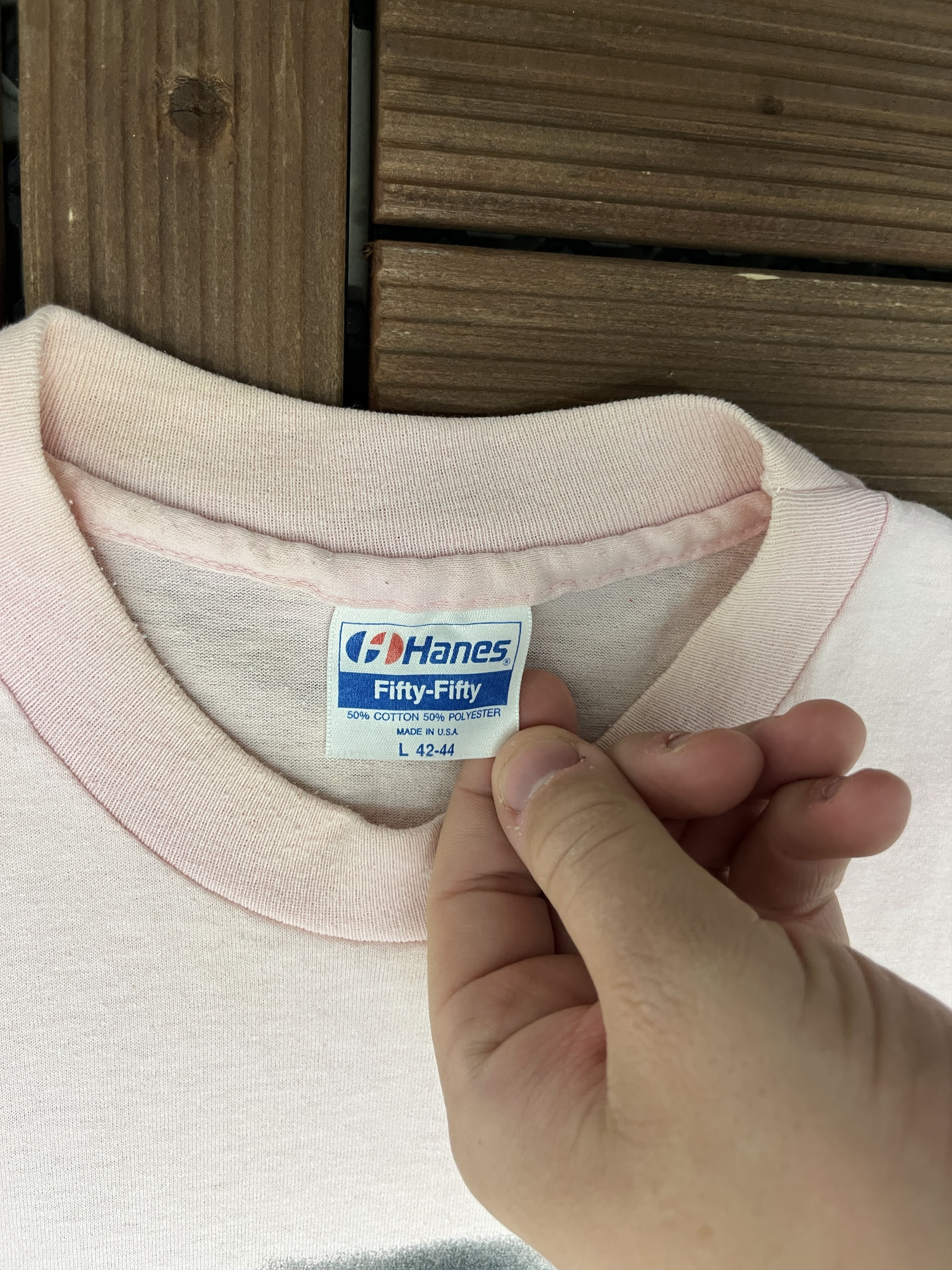Vintage Rolling 50's Downtown Cruise-In Vintage Pink T-Shirt Tee Size US L / EU 52-54 / 3 - 5 Thumbnail
