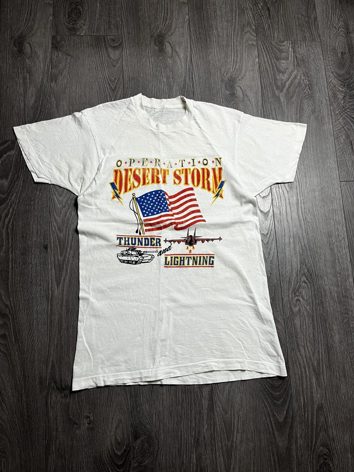 Vintage Vintage 1991 Operation Desert Storm T-Shirt Single Stitch Size US M / EU 48-50 / 2 - 2 Thumbnail