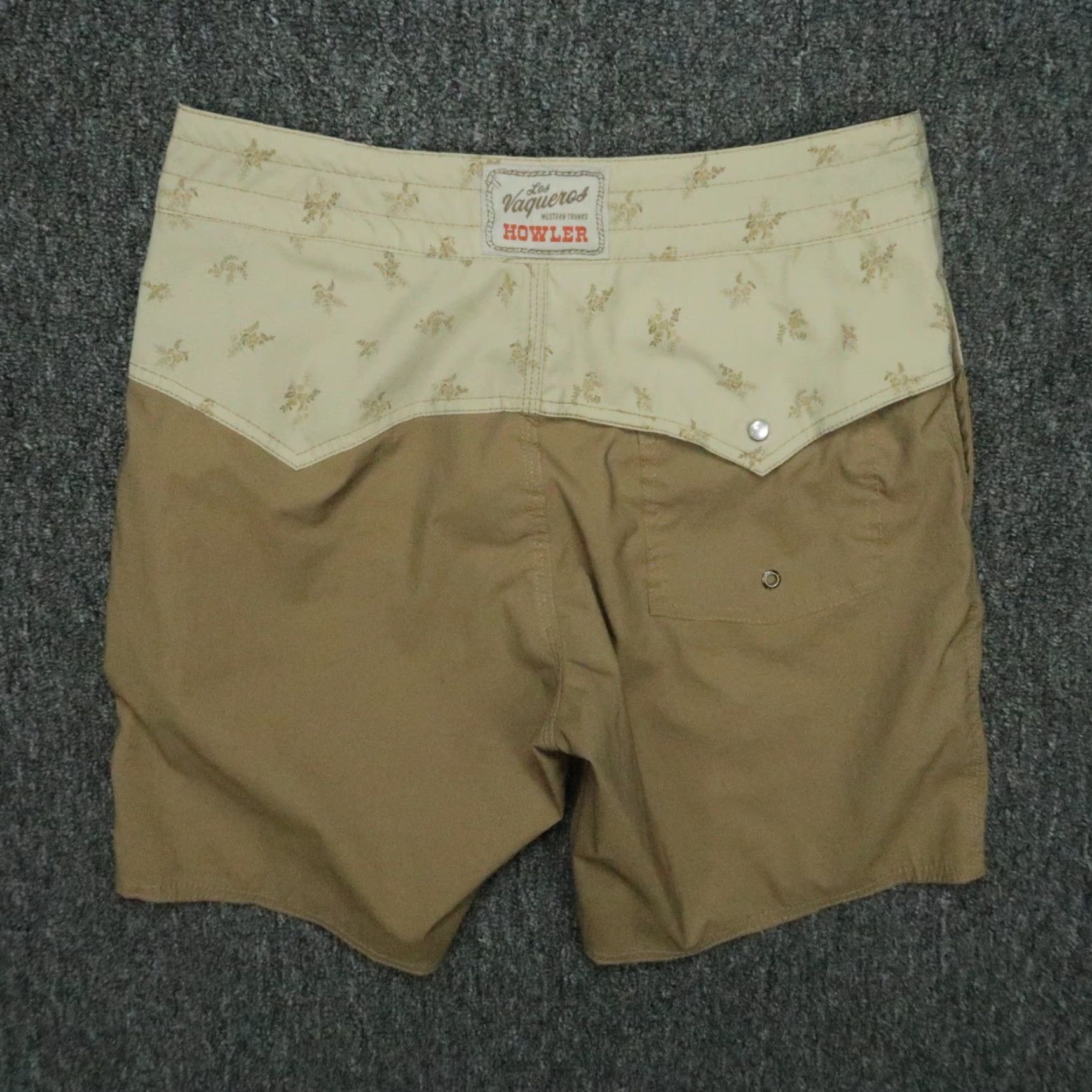 Howler Brothers Howler Brothers Board Shorts Mens 28 Brown Tan Los Vaqueros Swim Hybrid Pattern Colorblock Size US 28 / EU 44 - 5 Thumbnail