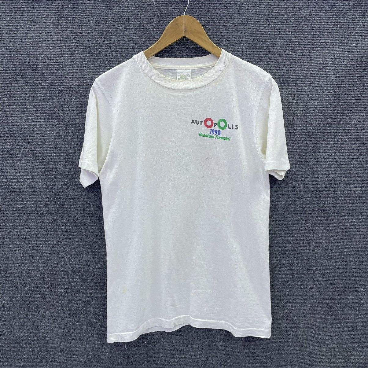 Benetton × Vintage 1990s Benetton Formula 1 Autopolis Circuit T Shirt Size US M / EU 48-50 / 2 - 6 Thumbnail