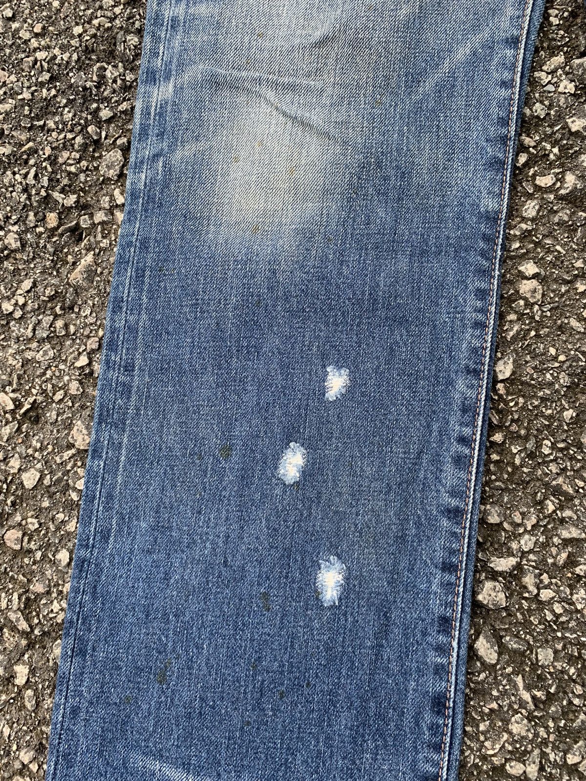 GOA GENUINE VINTAGE GOA JAPANESE SELVEDGE PUNK DISTRESSED DENIM☠️ Size US 30 / EU 46 - 17 Thumbnail