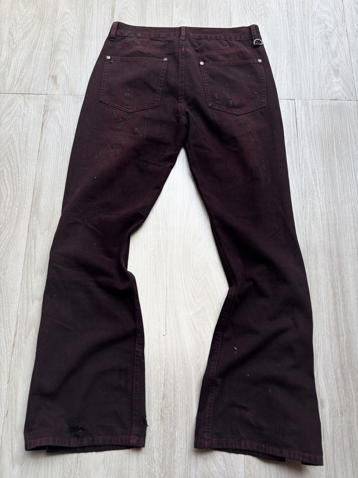 Japanese Brand Black baccara lace up flare jeans Size US 28 / EU 44 - 4 Thumbnail