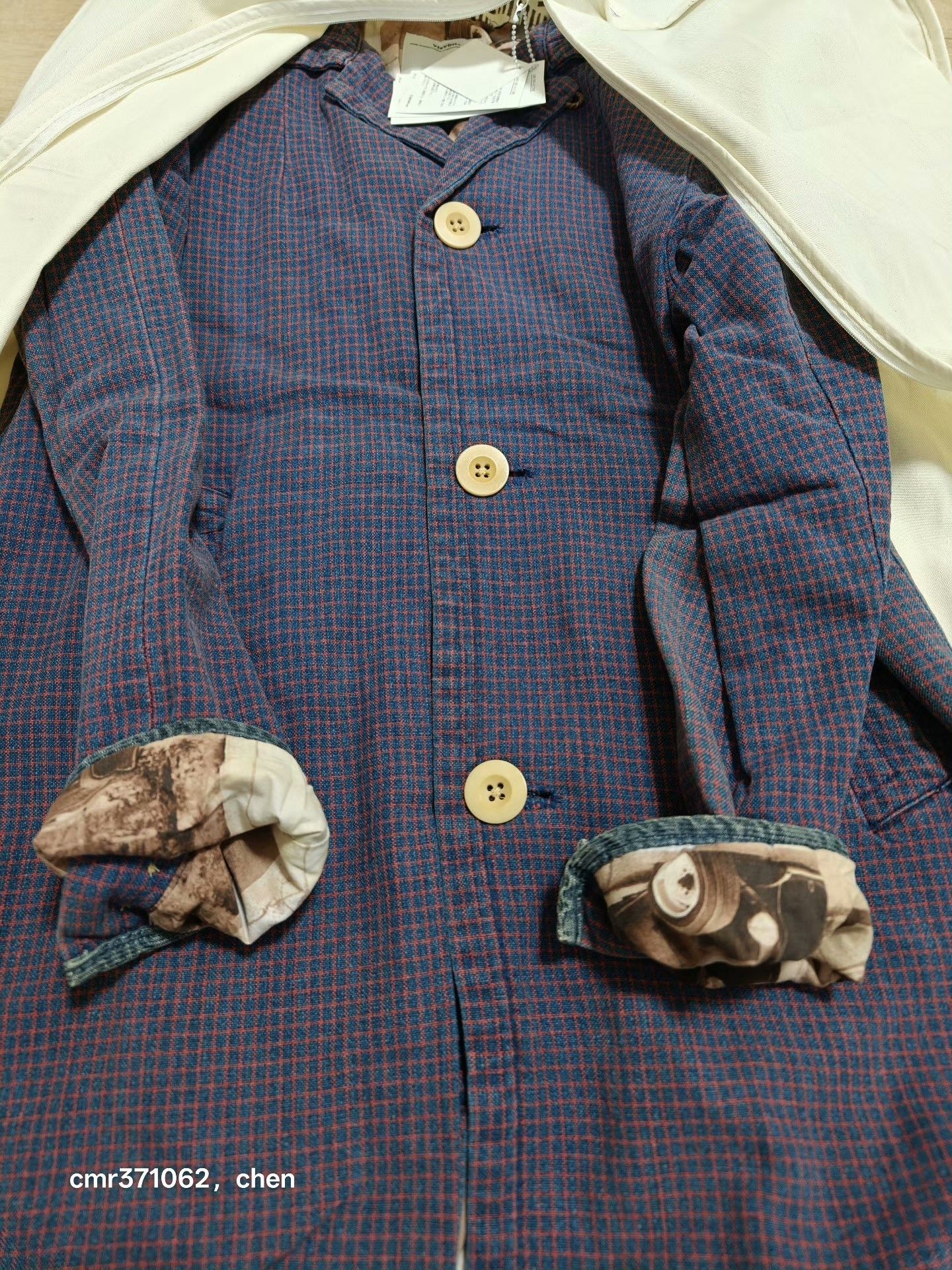 Visvim visvim 15ss Mies Coat Indigo Check Size US S / EU 44-46 / 1 - 9 Thumbnail