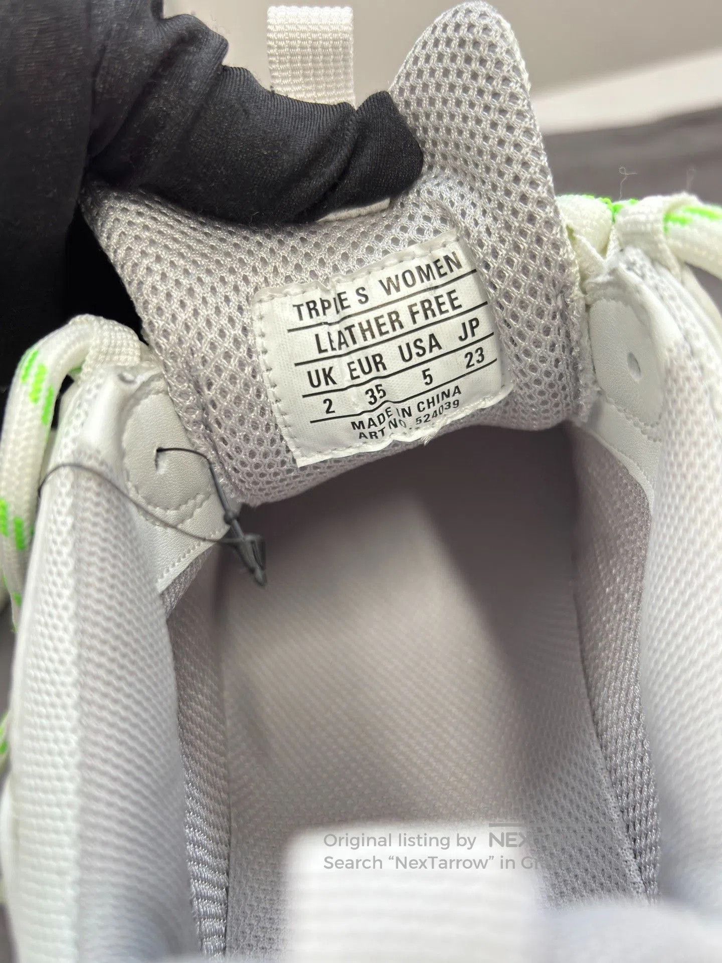 Balenciaga Balenciaga Triple S White Green Sneakers. Size US 4 / IT 34 - 9 Thumbnail