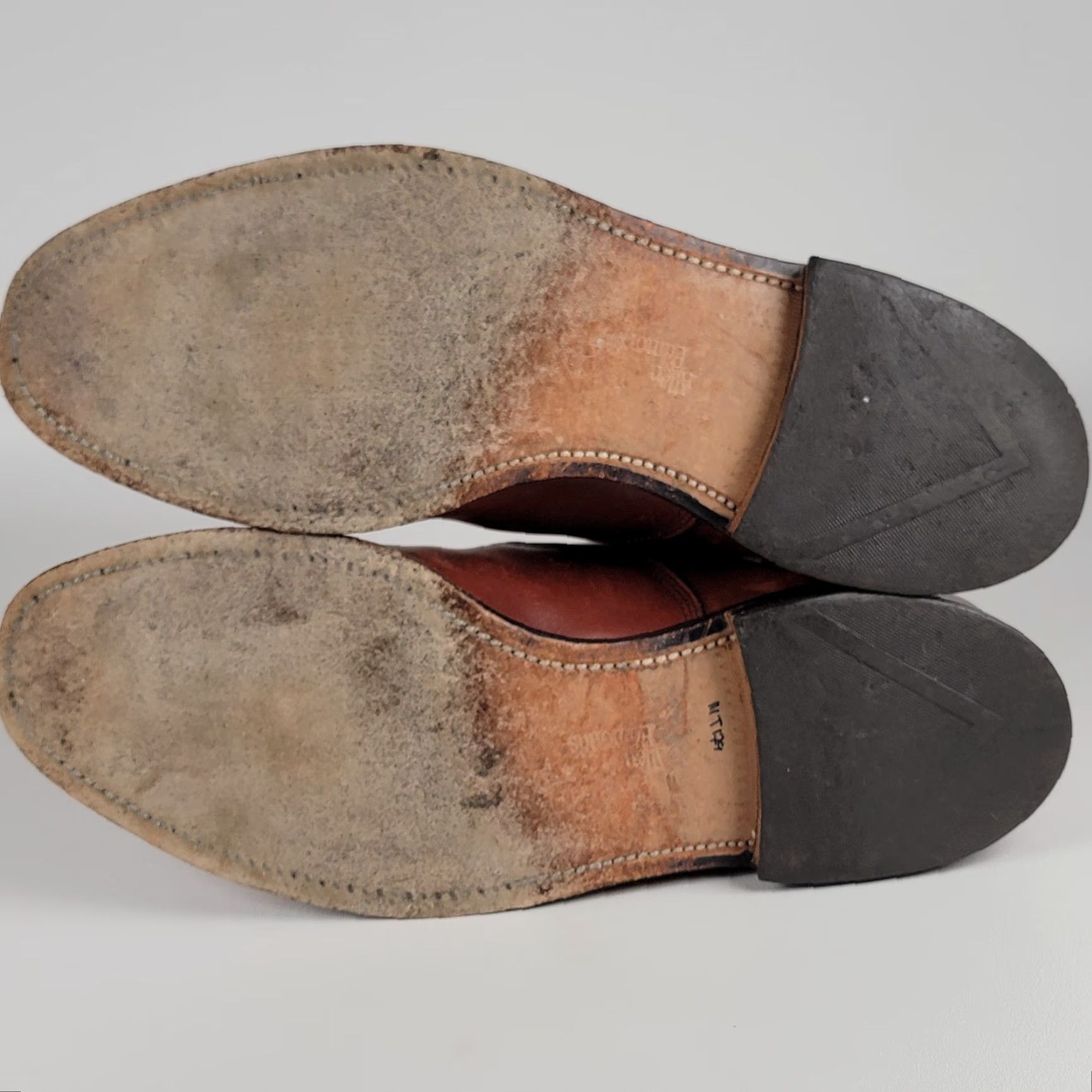 Allen Edmonds Allen Edmonds Byron Cap Toe Oxford Dress Shoes Brown US Size 10 D Men Leather Shoes Size ONE SIZE - 7 Thumbnail