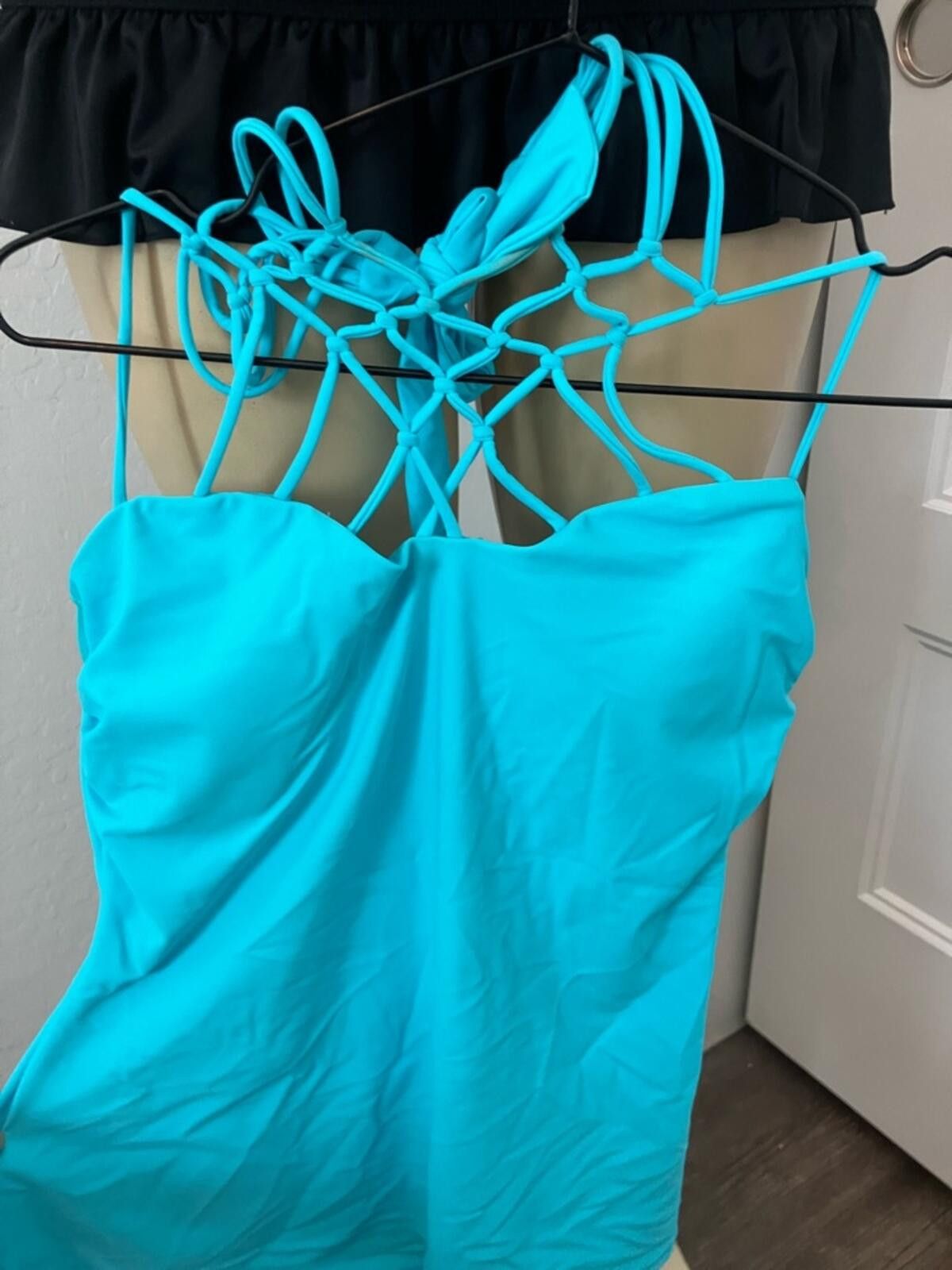 Other Island Escape Strappy Halter Tankini Top - Fuchsia Size ONE SIZE - 7 Thumbnail