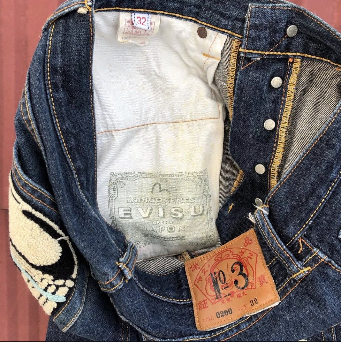 Japanese Brand Evisu selvegde denim Size US 31 - 7 Thumbnail