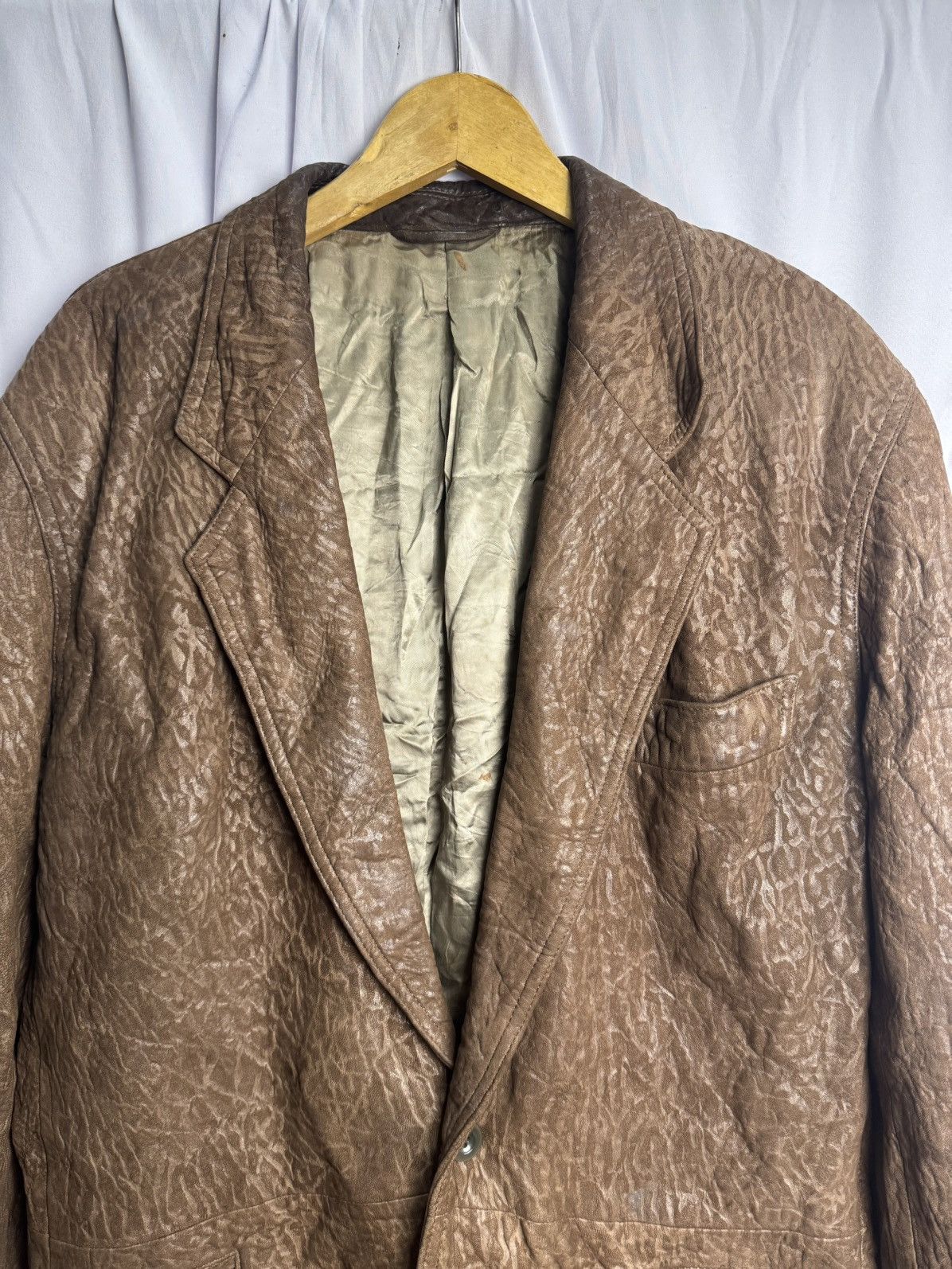 If Six Was Nine × Japanese Brand × Le Grande Bleu (L.G.B.) Leather Suede Blazer Intermezzo Japanese Goa Size 48L - 4 Thumbnail