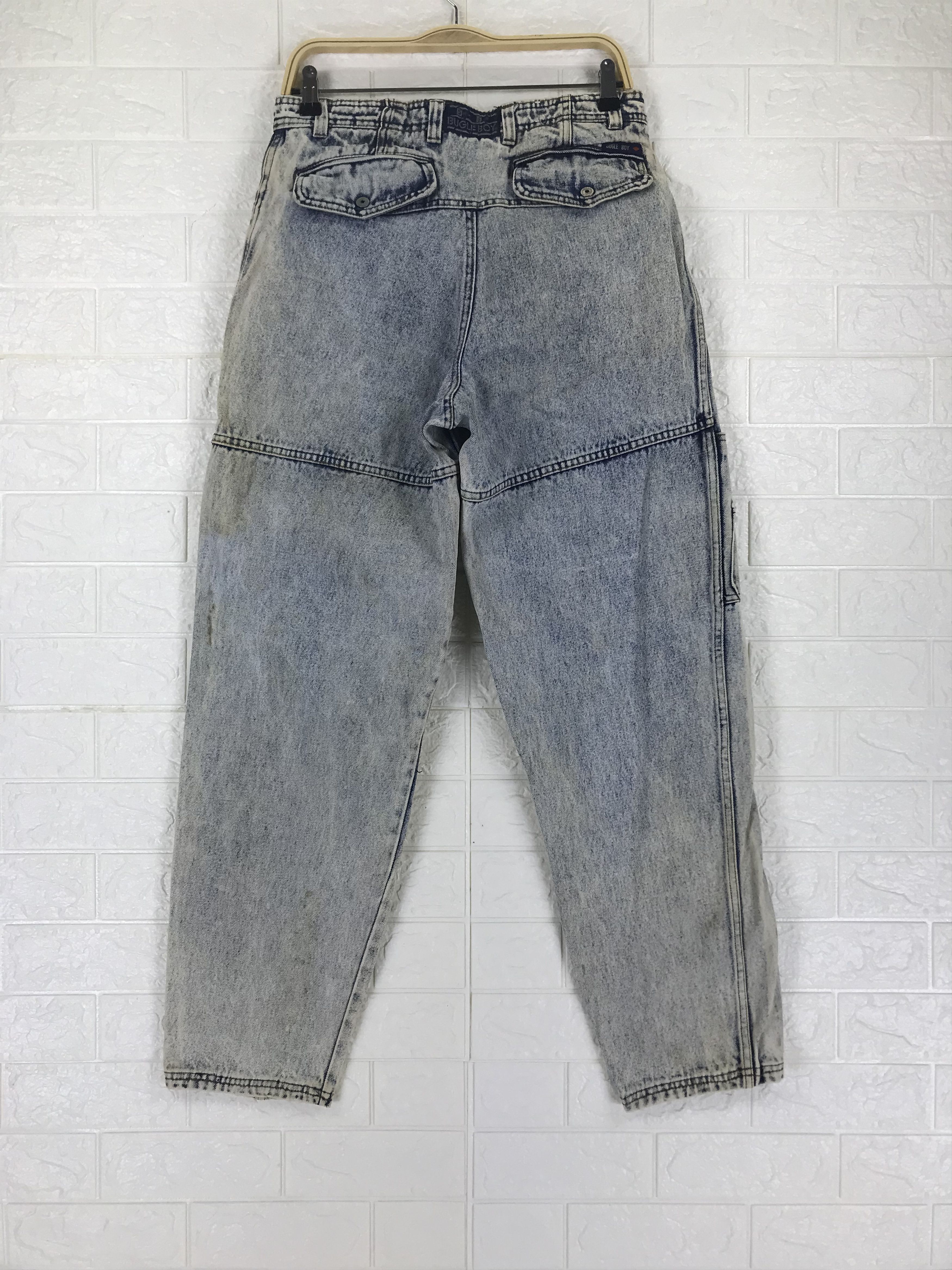 Bugle Boy Vintage Bugle Boy Acid Wash Jeans Size US 31 - 5 Thumbnail