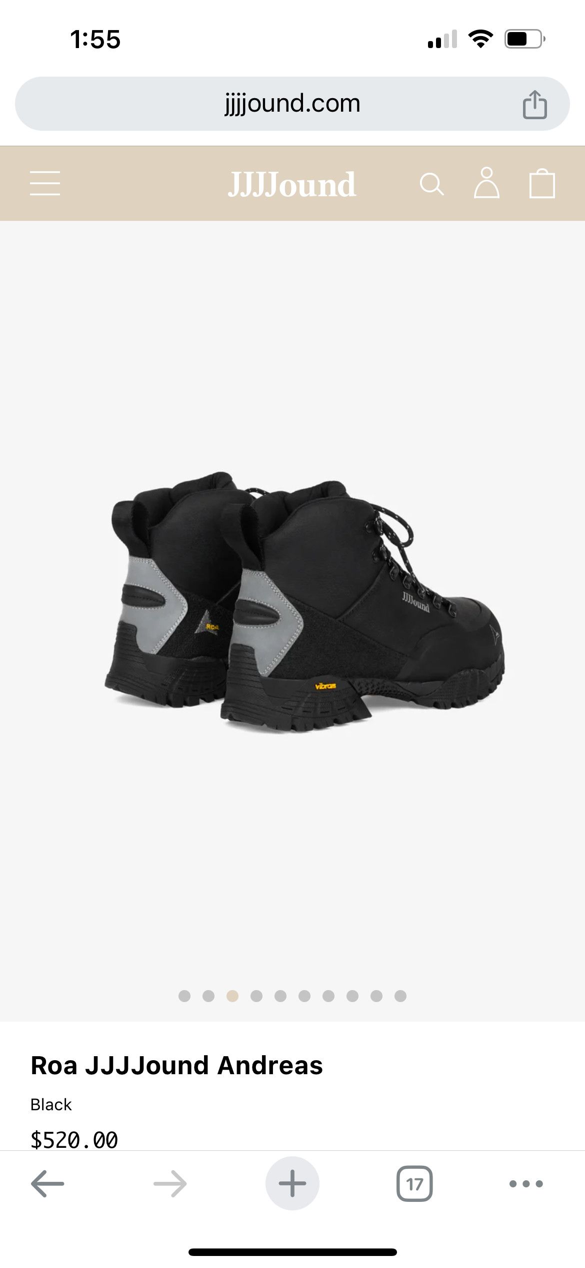 JJJJound × ROA Jjjjound Roa Andreas Hiking Boots Size US 7 / EU 40 - 4 Thumbnail