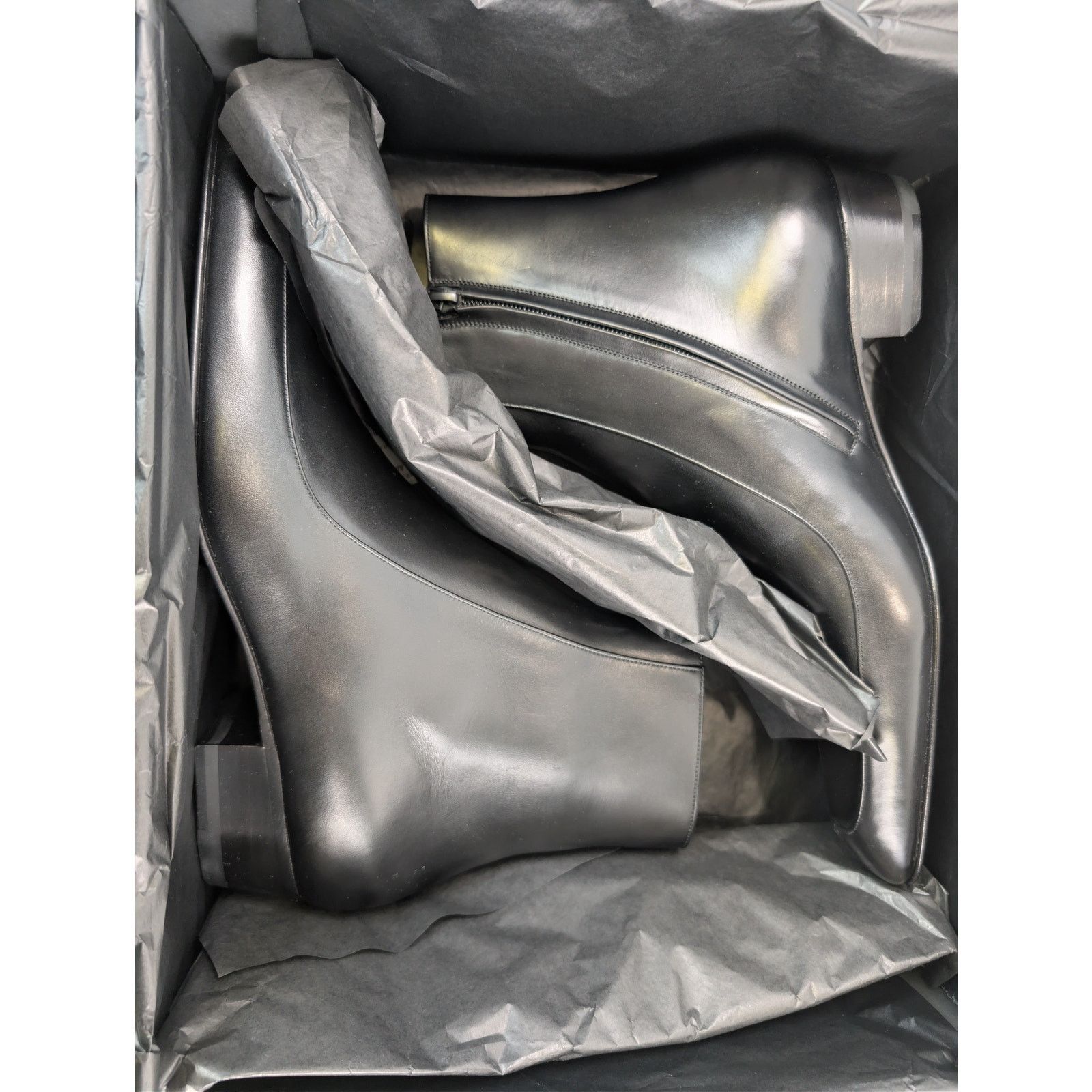 Saint Laurent Paris o1rshd1 Giza Calf Augustin 30 Booties Boots in Nero Size US 10.5 / EU 43-44 - 18 Thumbnail