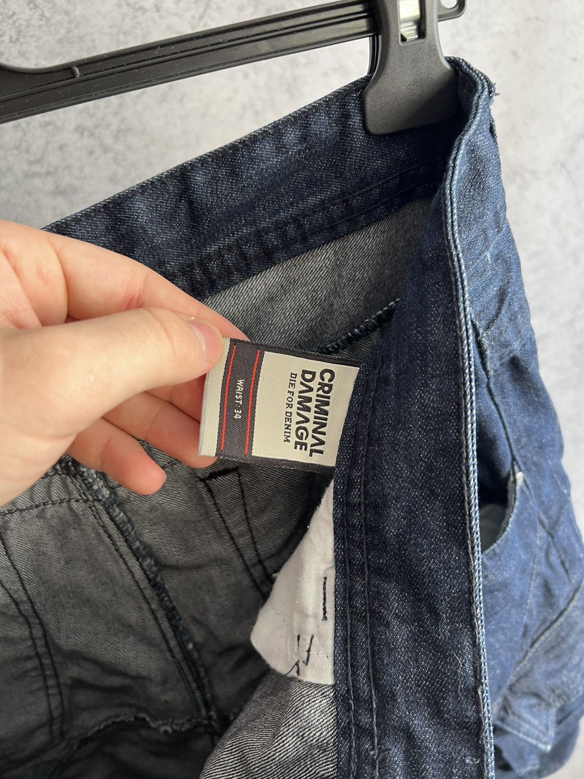 Criminal Damage Criminal Damage Cargo Denim Shorts Casual Blue Size 34 Size US 34 / EU 50 - 15 Thumbnail