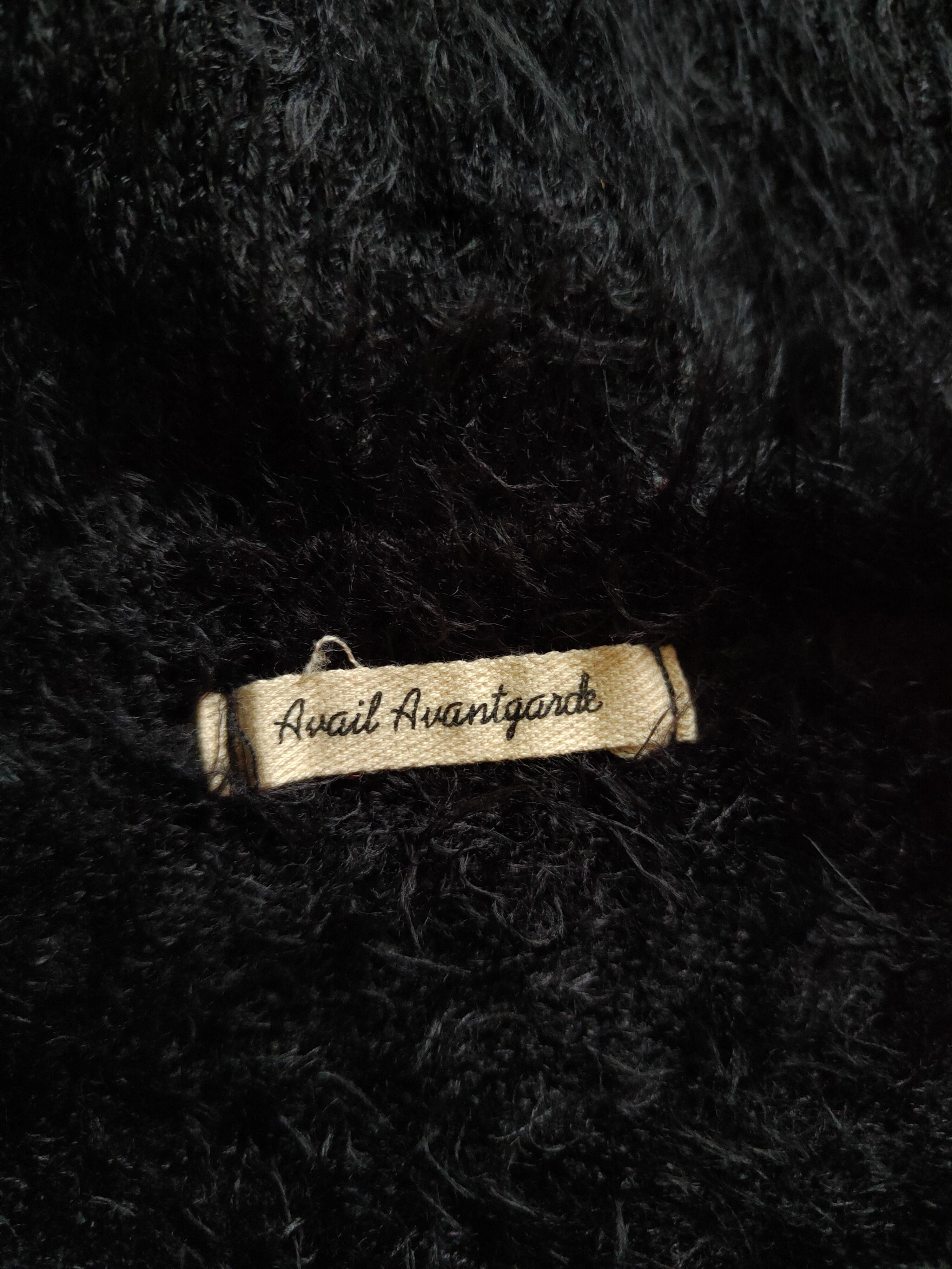 Japanese Brand × Vintage Avail Avantgarde Black Fur Mohair Knitwear Size L / US 10 / IT 46 - 11 Thumbnail