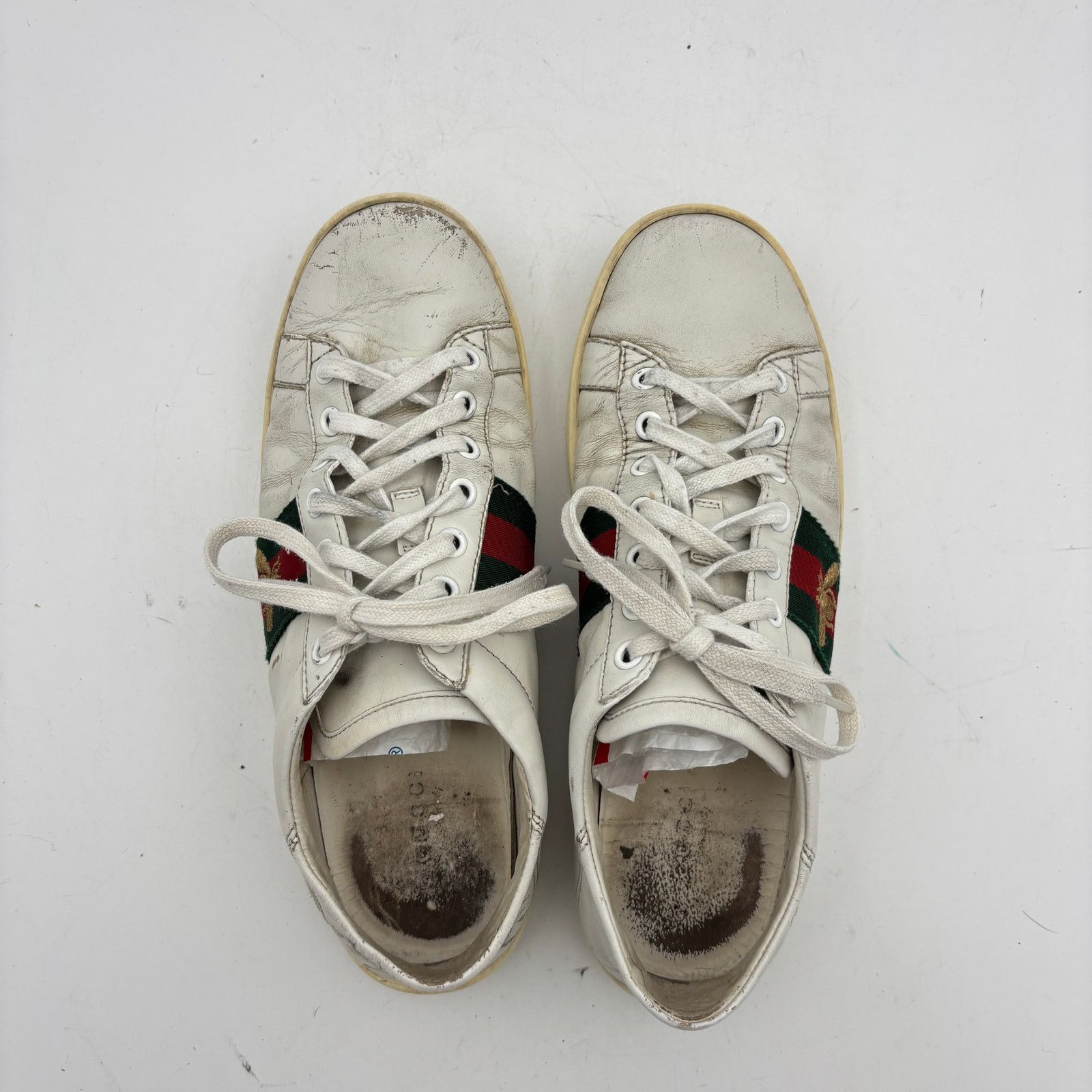 Gucci Gucci Ace Stripe Golden Bee Sneakers Women's 37.5 / 7.5 Size US 7.5 / IT 37.5 - 6 Thumbnail