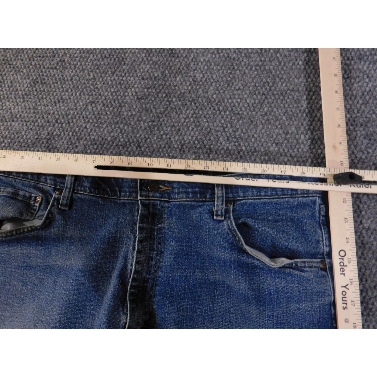 Wrangler Wrangler Jeans Mens 38x25 Blue Regular Fit Comfort Flex Waist Stretch 96GCFWSW Adult Men Denim 5-Pocket Solid Zip Fly Stonewash Size US 38 / EU 54 - 6 Thumbnail