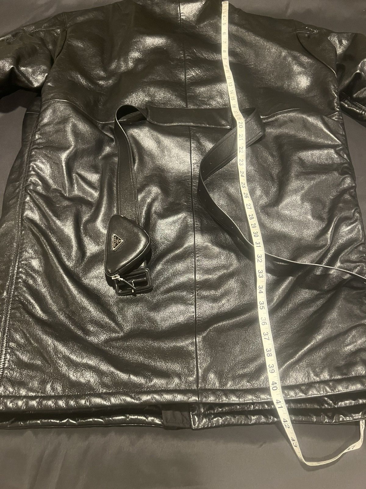 Prada Prada raf simons triangle leather jacket. S. $12500 Size US S / EU 44-46 / 1 - 19 Thumbnail
