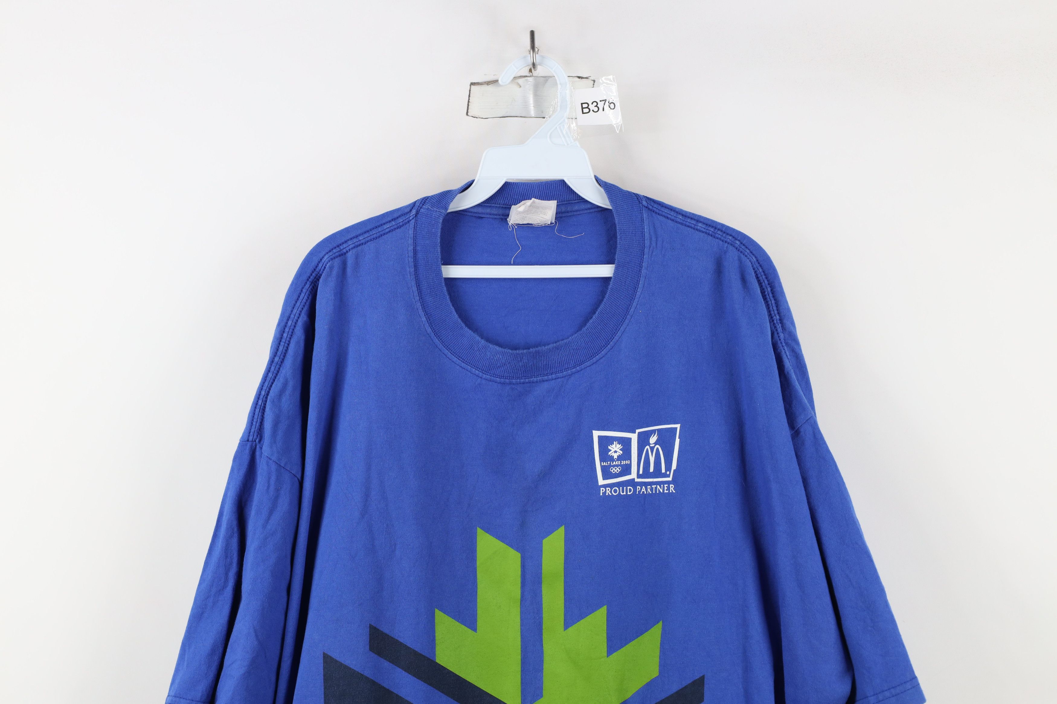 Vintage Vintage Y2K 2002 Winter Olympics Salt Lake City T-Shirt Blue Size US XXL / EU 58 / 5 - 2 Thumbnail