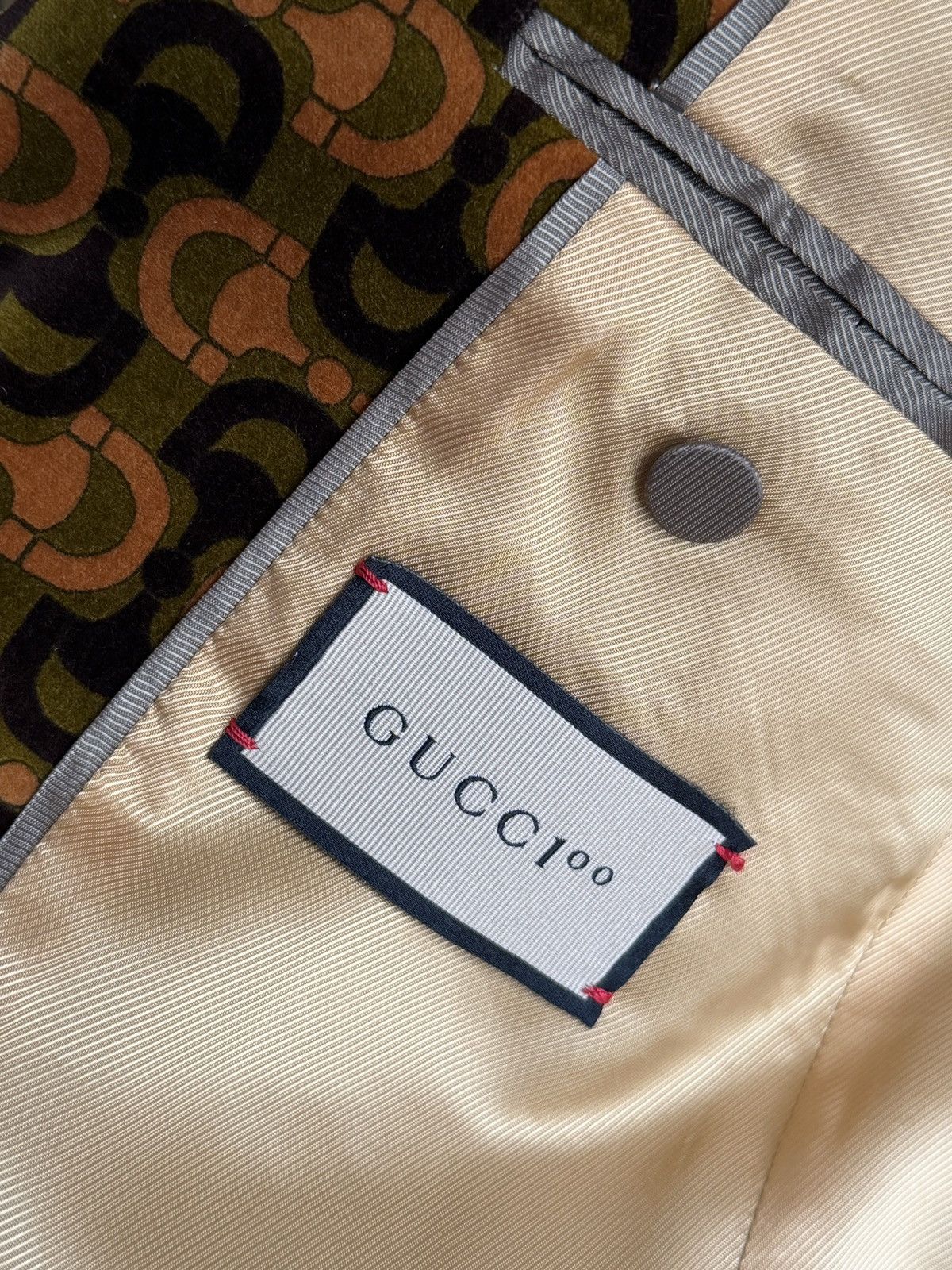 Gucci Gucci 100 Year Anniversary Velvet Horsebit Suit Size 38R - 11 Thumbnail