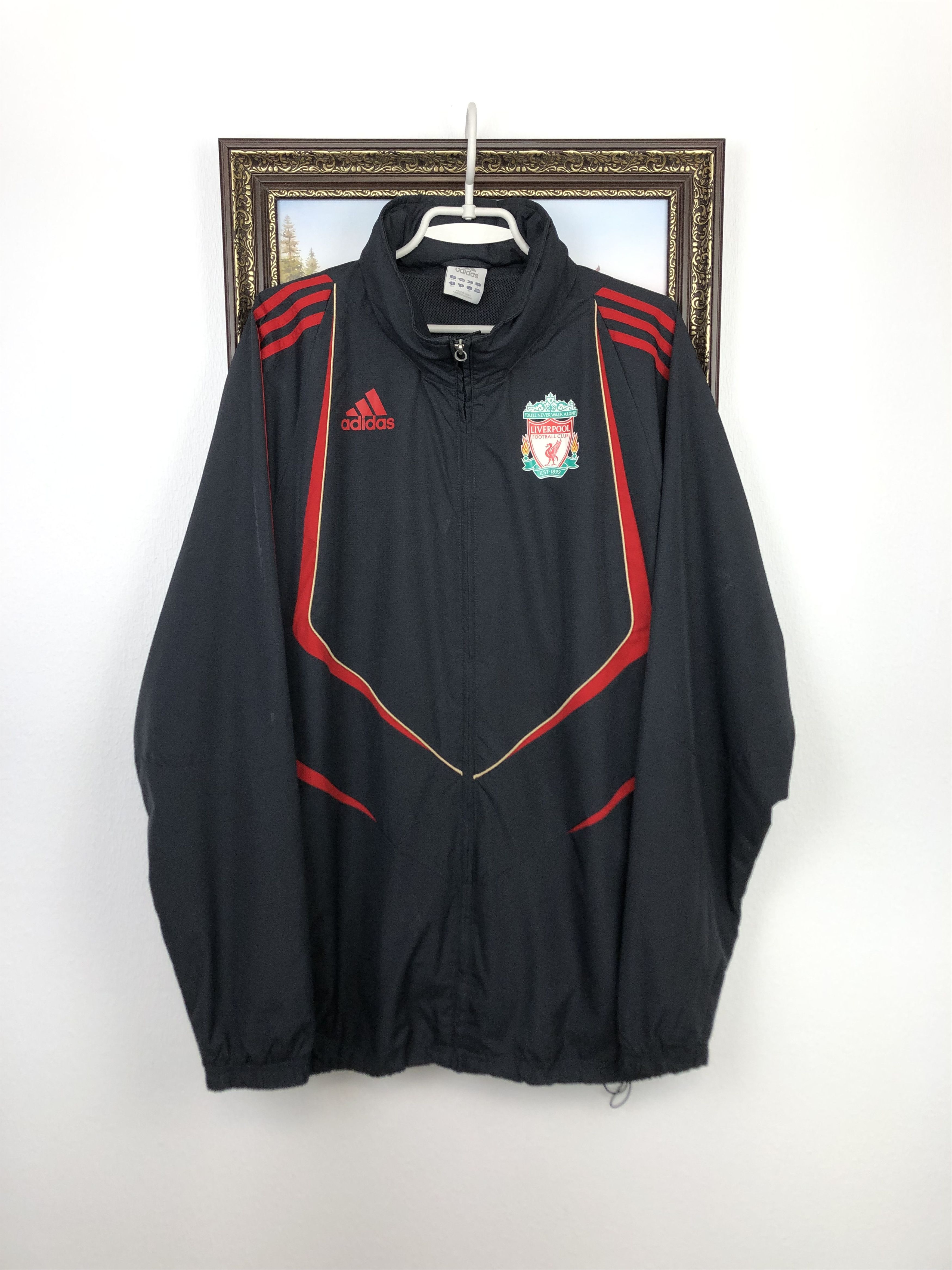 Adidas Vintage Adidas Liverpool Football Jacket Soccer Track Top Size US L / EU 52-54 / 3 - 1 Thumbnail