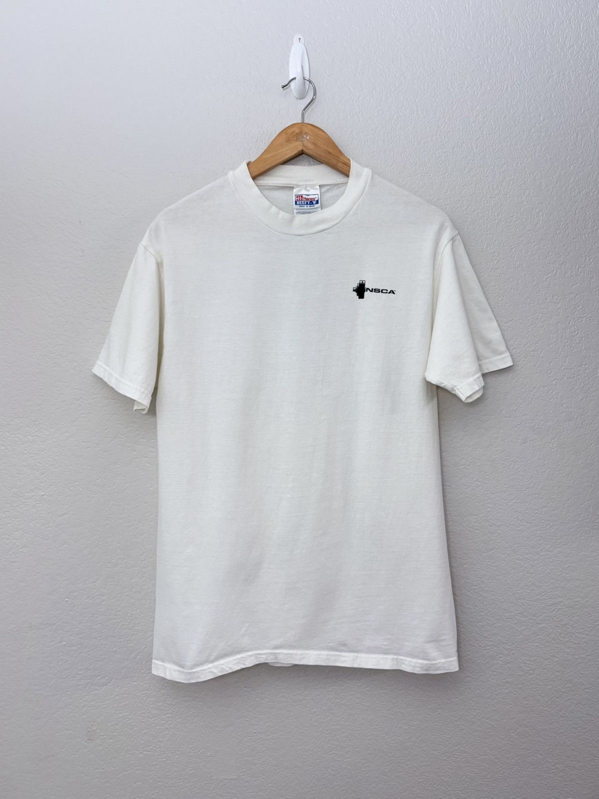 Vintage 90’s NSCA Vintage Fitness Tee Shirt Size US M / EU 48-50 / 2 - 2 Thumbnail