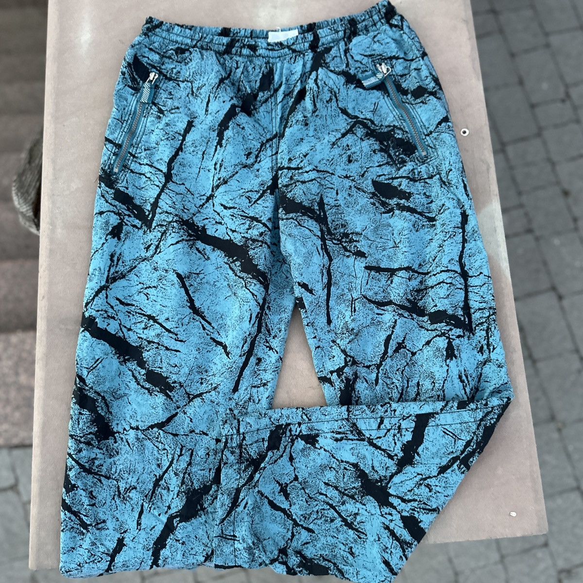 Reebok Vintage 90s Reebok Track Drill Pants Rock Travis Style rare Size US 32 / EU 48 - 1 Thumbnail
