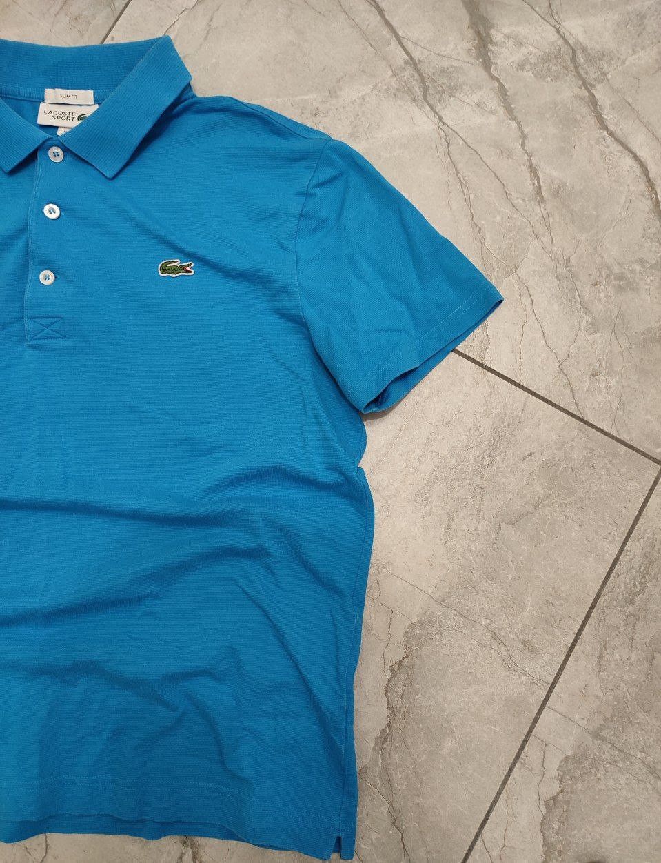 Lacoste Lacoste Sport slim fit blue Short Sleeve Polo Shirt L size Size US L / EU 52-54 / 3 - 3 Thumbnail