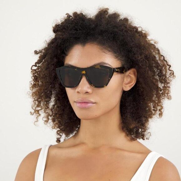 Bottega Veneta Bottega Veneta BV1092S 003 Sunglasses Ivory Cat Eye Frame Size ONE SIZE - 4 Thumbnail
