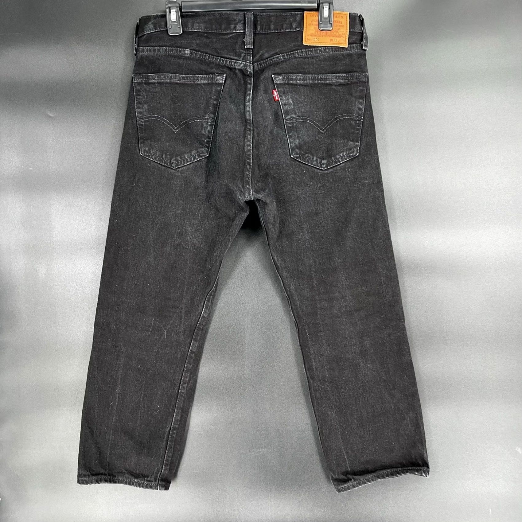 Levi's VINTAGE Levi’s 501 Denim Jeans Buttonfly 32x30 Black Size US 32 / EU 48 - 4 Thumbnail