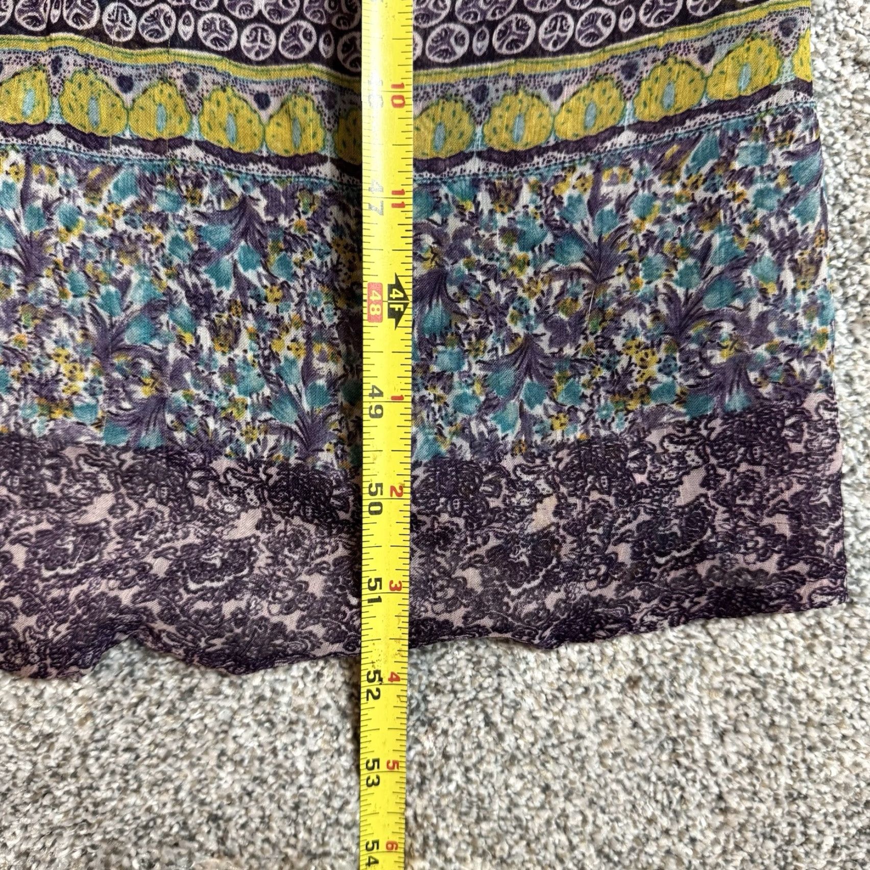 Vintage UMGEE Dress Maxi Strapless Boho Hippie Festival USA Women M Purple Floral Layered Long Dress Size M / US 6-8 / IT 42-44 - 4 Thumbnail