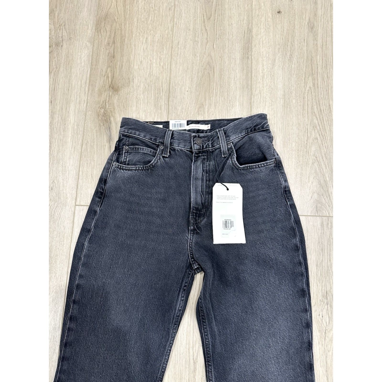 Levi's Levi's Jeans Women 26x32 70s High Rise Flare Dark Wash Gray Denim Bell Vintage: No Size 26" / US 2 / IT 38 - 4 Thumbnail