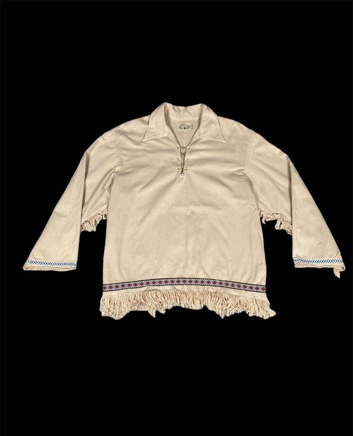image of Hollywood Ranch&market x Native Vintage Hr Market Native Red Indian in Cream, Men's (Size Medium)