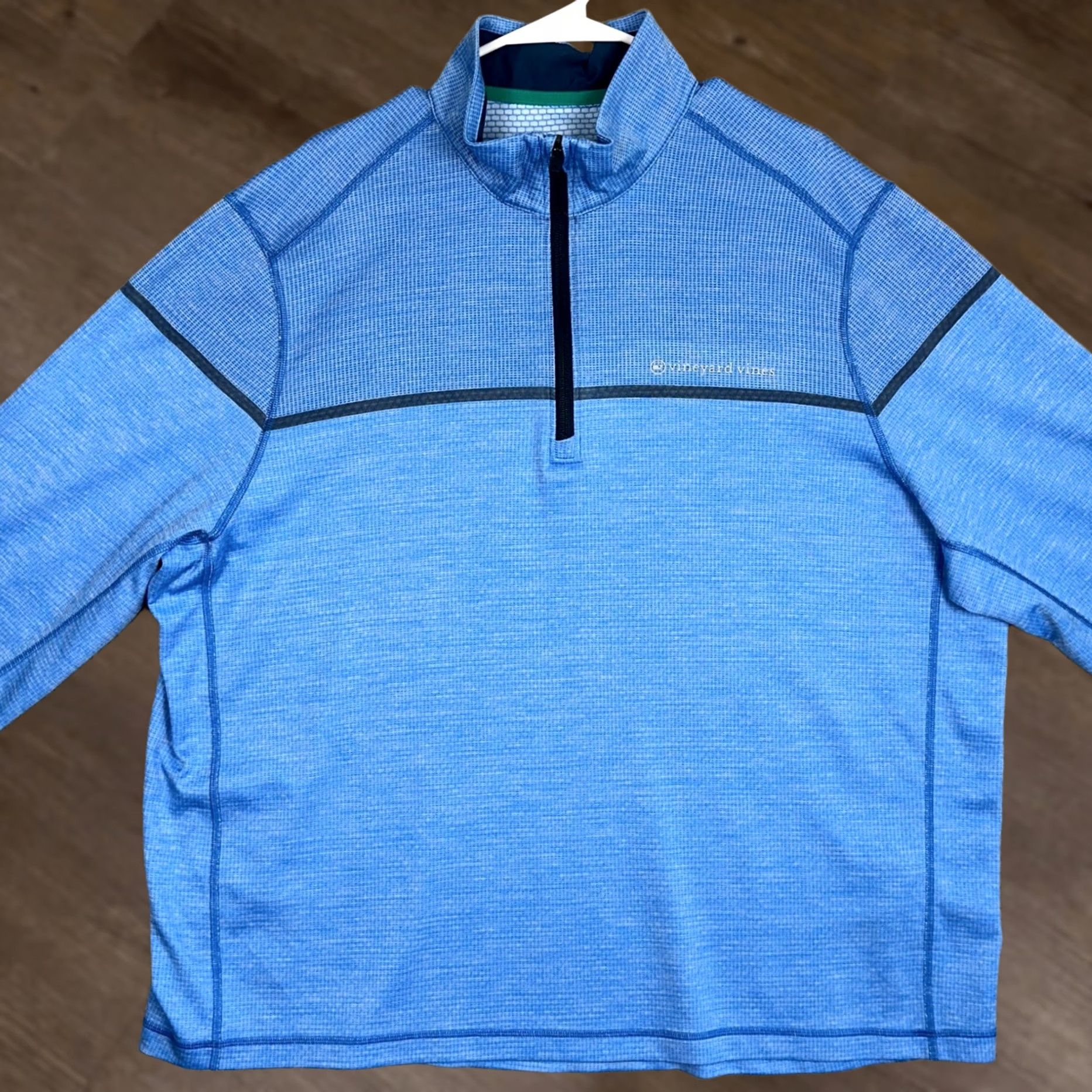 Vineyard Vines VINEYARD VINES Shirt Mens 2XL Blue On-The-Go Sankaty Quarter Zip Pullover Size US XXL / EU 58 / 5 - 1 Thumbnail
