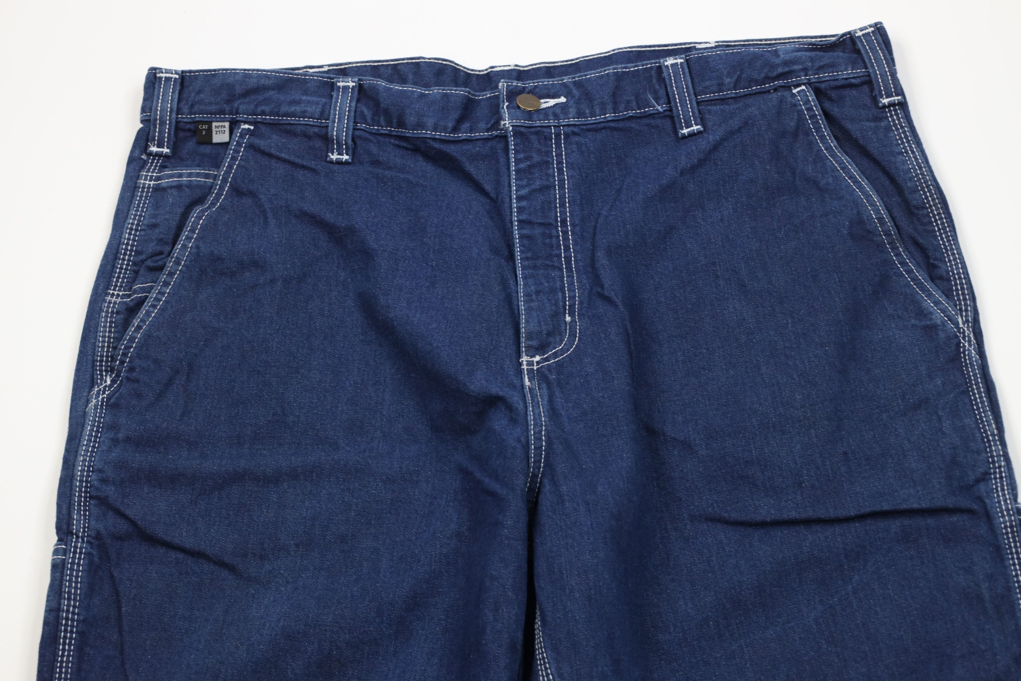 Carhartt Vintage Y2K Carhartt FR Resistant Wide Leg Dungaree Jeans Size US 40 / EU 56 - 2 Thumbnail