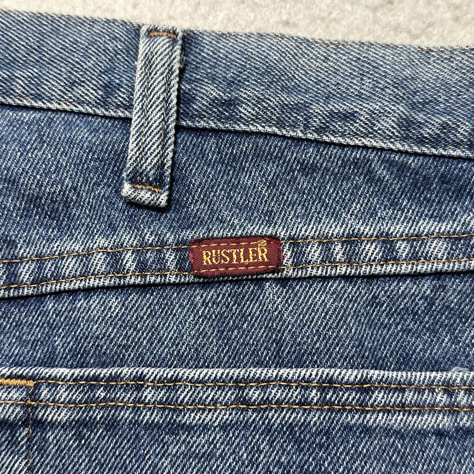 Wrangler Vintage Wrangler Rustler 38x29 Straight Leg Denim Blue Jeans Size US 38 / EU 54 - 10 Thumbnail
