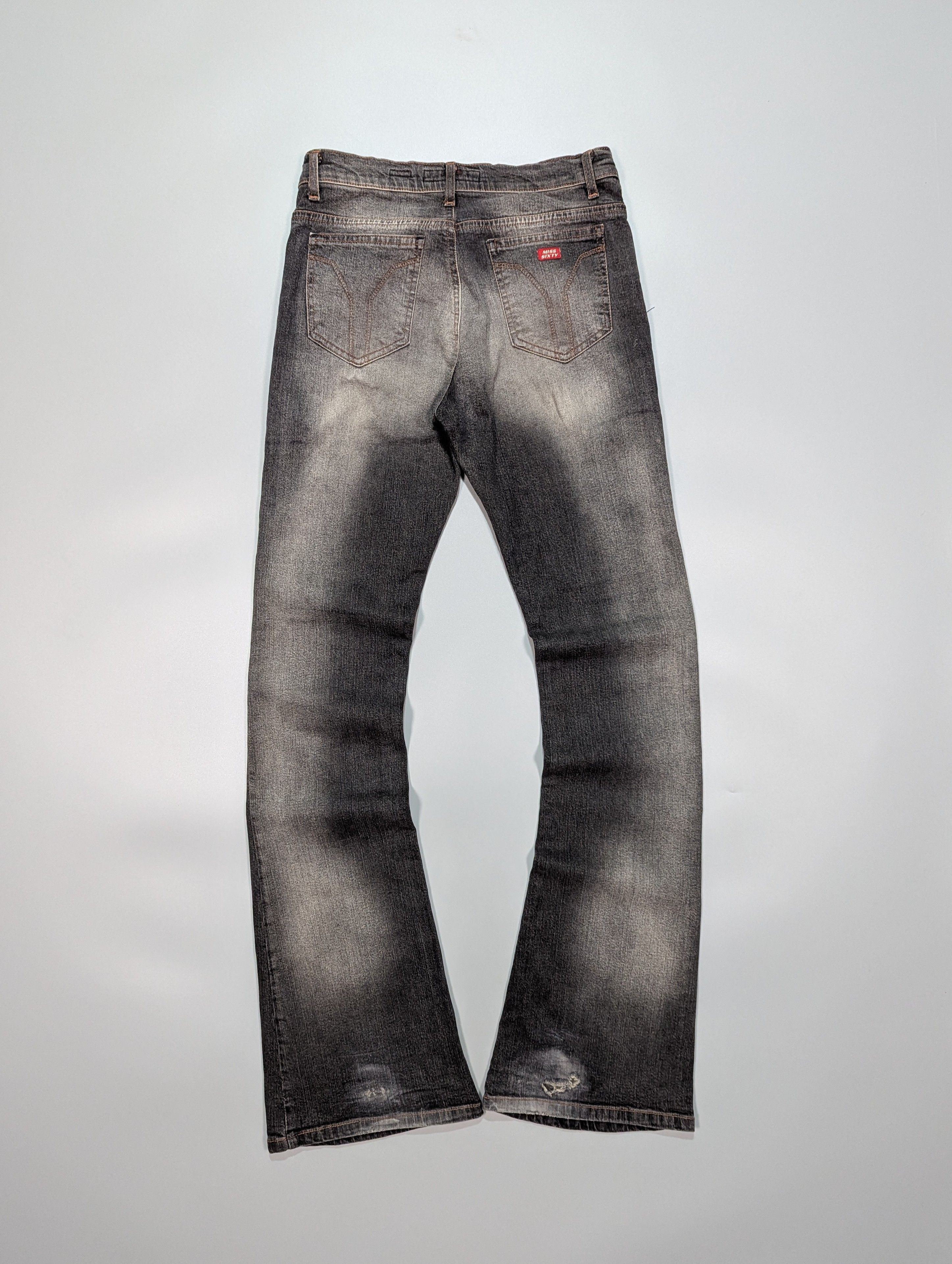 Miss Sixty × Vintage MISS SIXTY Style TOMMY VTG Women's Distressed Flared Jeans Size 29" - 5 Thumbnail