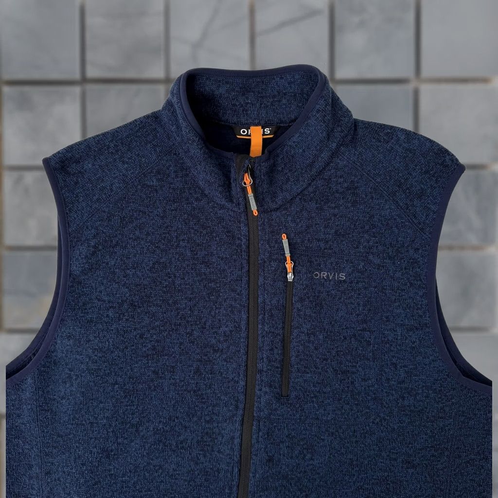 Orvis Orvis Vest Mens L Blue Fleece Full Zip Sleeveless Outdoor Hiking Warm Casual Size US L / EU 52-54 / 3 - 1 Thumbnail