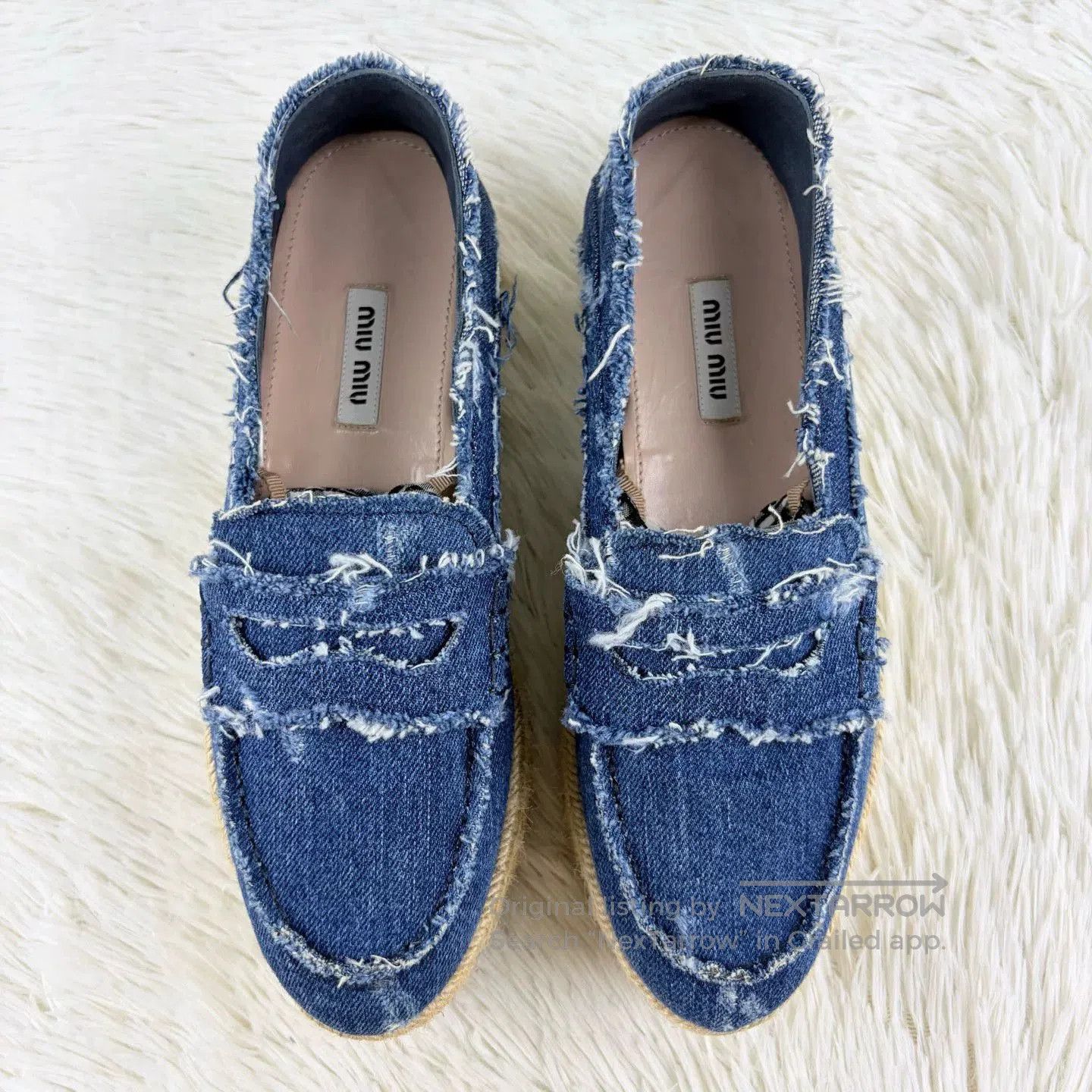 Miu Miu MiuMiu Denim Platform Espadrilles. Size US 6.5 / IT 36.5 - 2 Thumbnail
